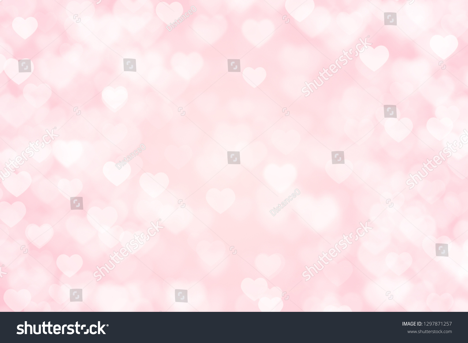 Heart Valentine Light Pink Background Stock Illustration 1297871257 ...