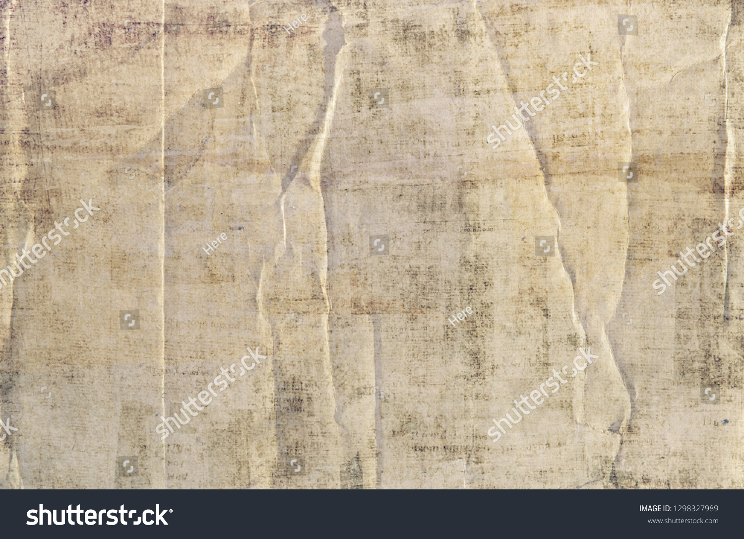 Old Newspaper Background Grunge Crumpled Paper Stock Photo 1298327989 ...