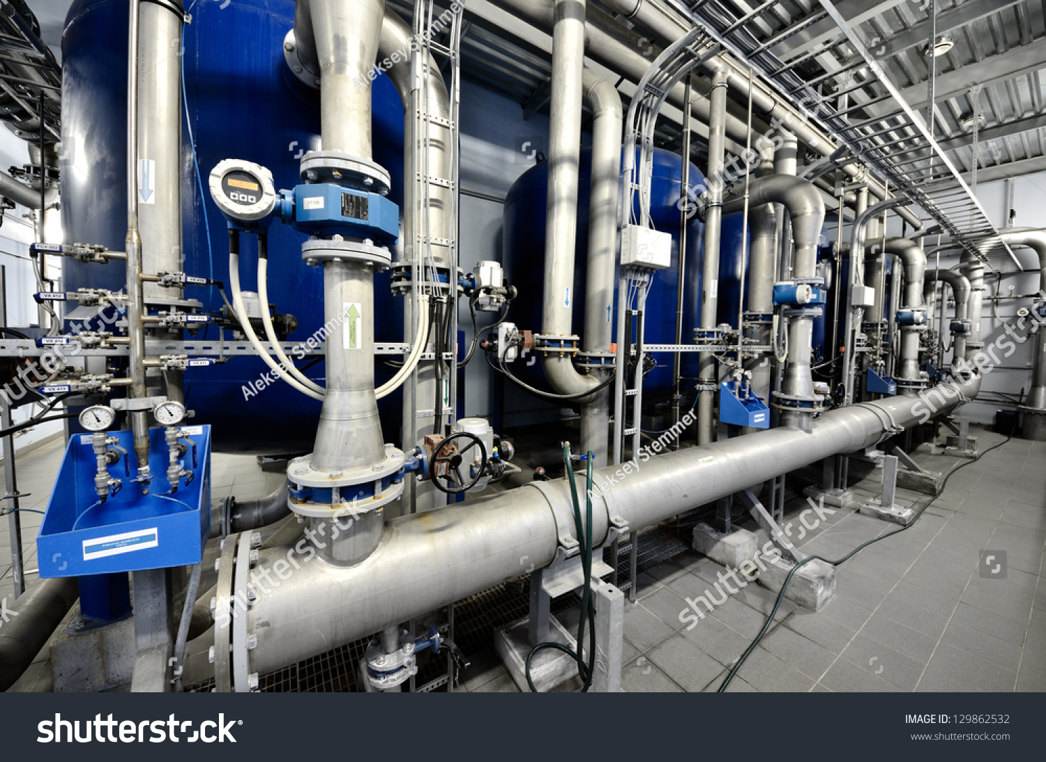 Large Industrial Boiler Room Stock Photo 129862532 | Shutterstock