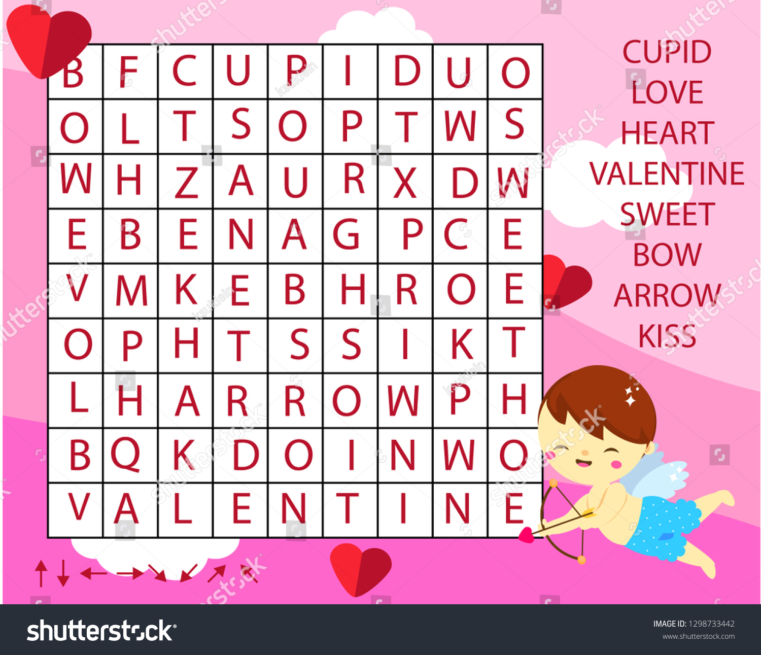 Educational Game Children Word Search Puzzle Stock Vector (Royalty Free ...