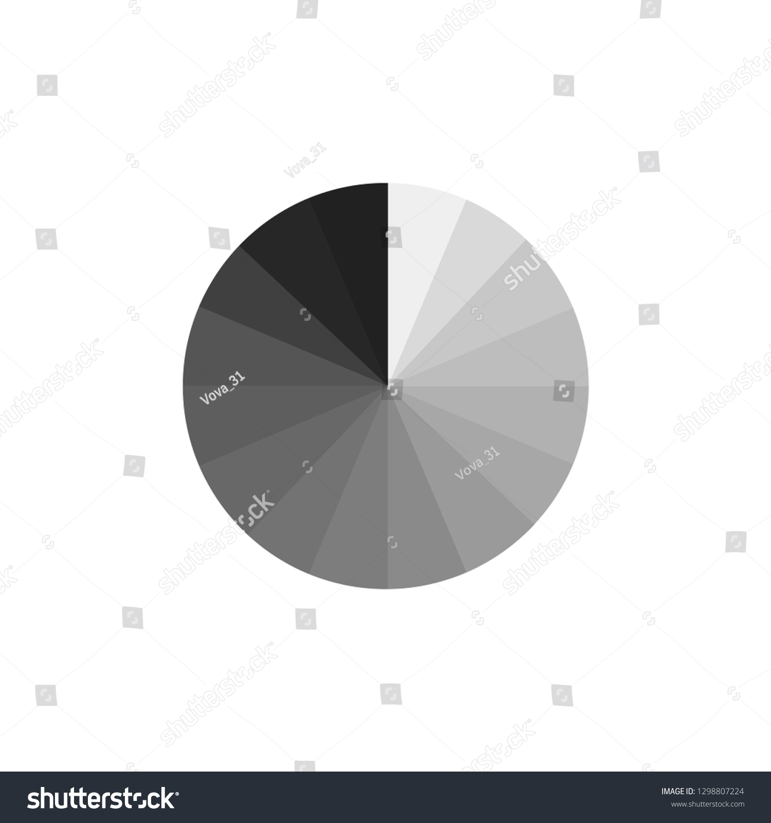 Grayscale Color Swatch Wheel Black White Stock Vector (Royalty Free ...