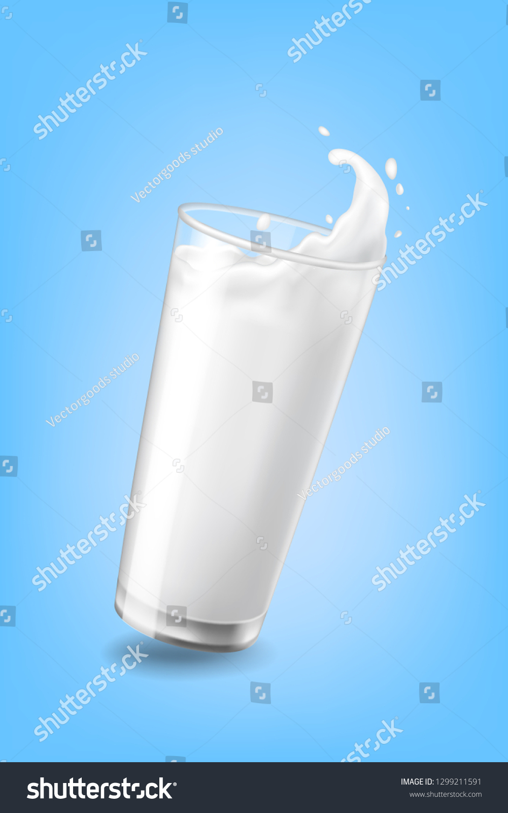 Flow Cow Milk Crown Splash Closeup Stock Vector (Royalty Free ...