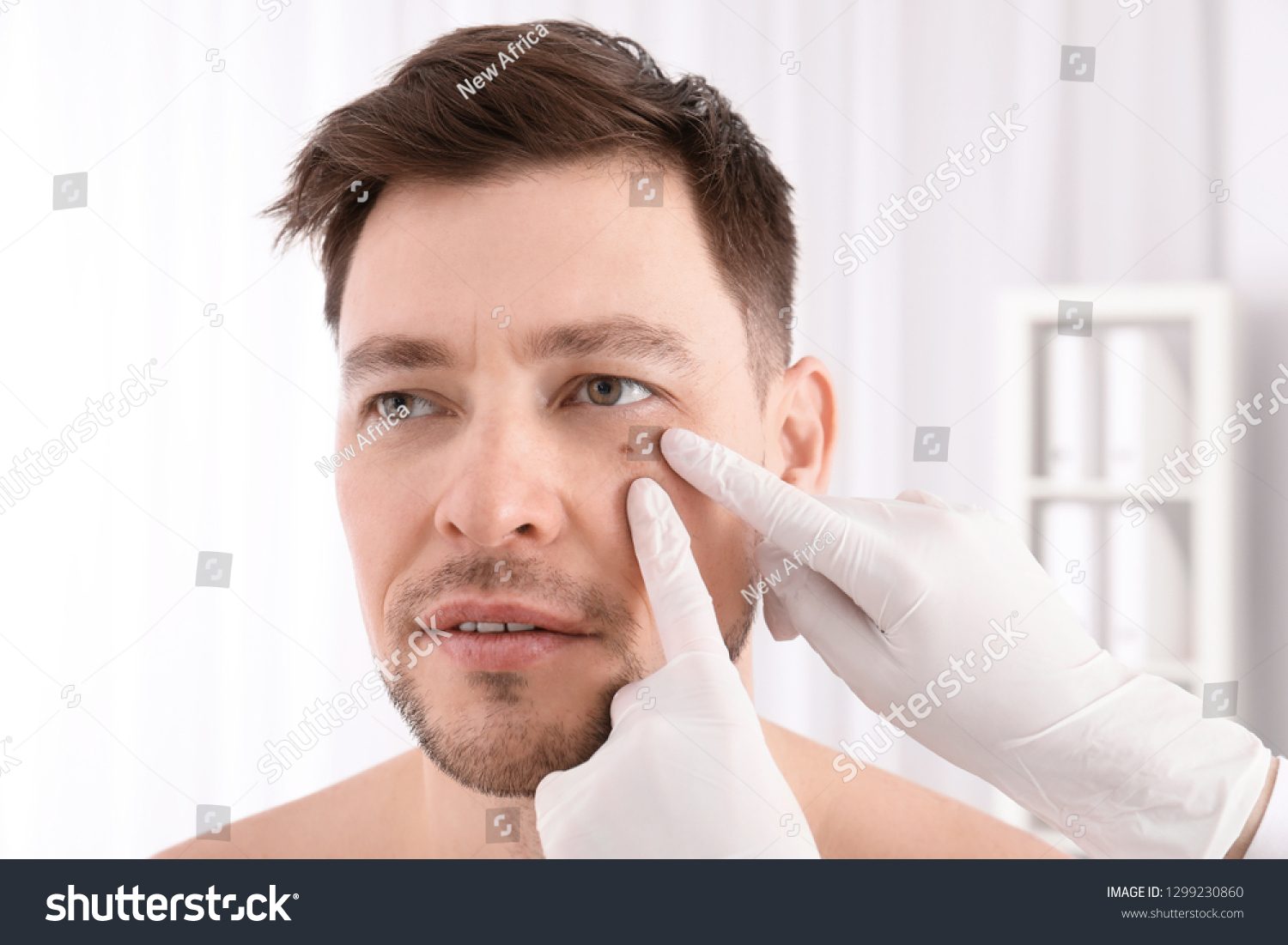 Doctor Examining Patient Clinic Visiting Dermatologist Stock Photo 1299230860 Shutterstock