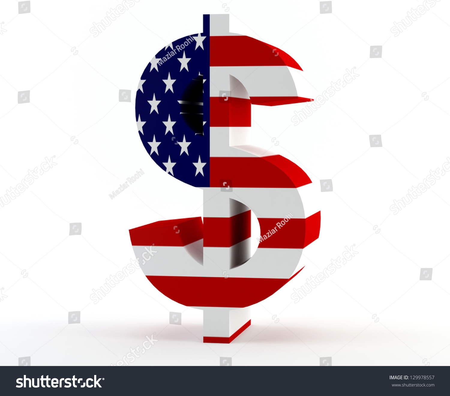 Dollar Sign American Us Flag Stock Illustration 129978557 | Shutterstock