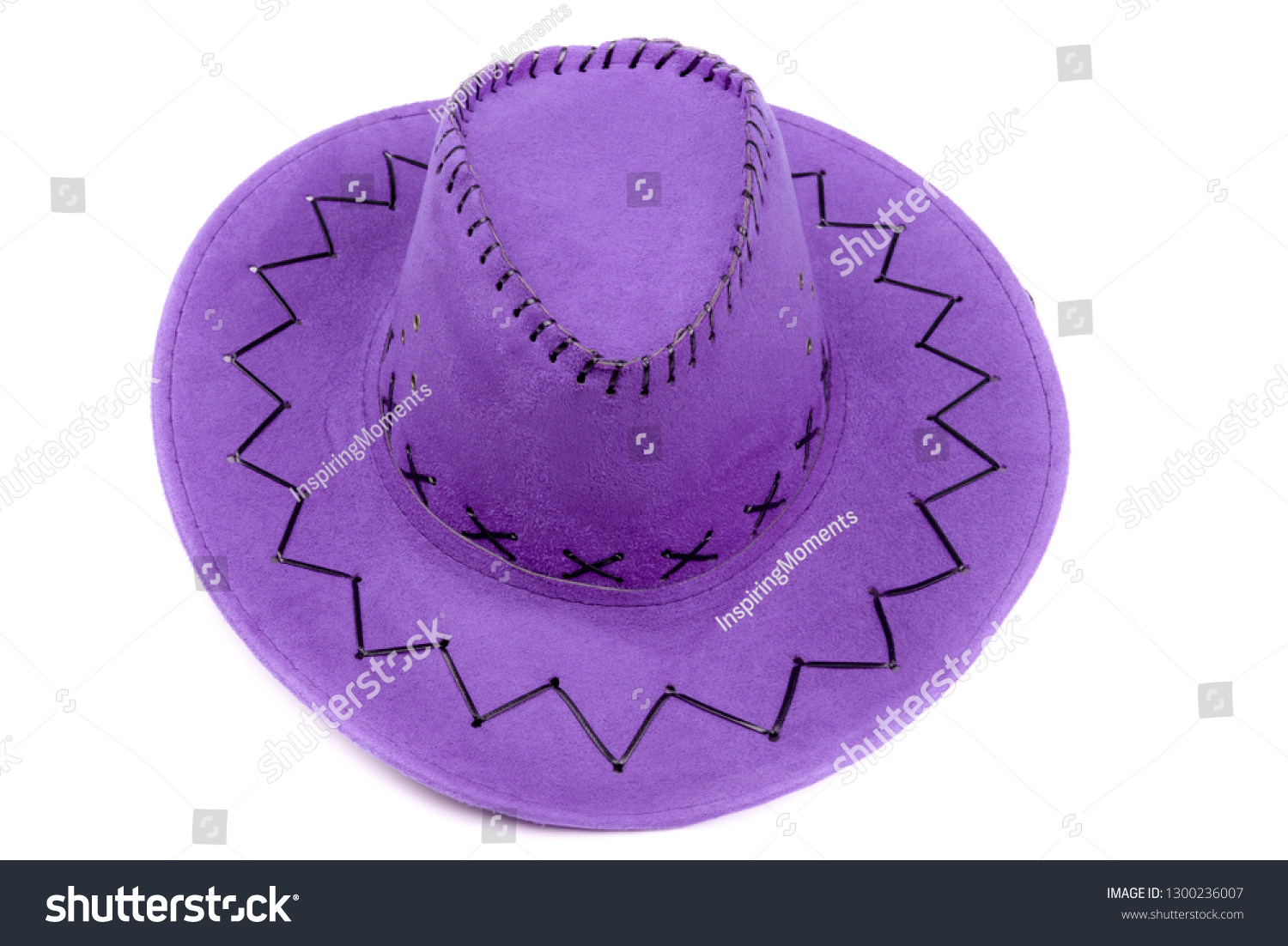 dark purple cowboy hat