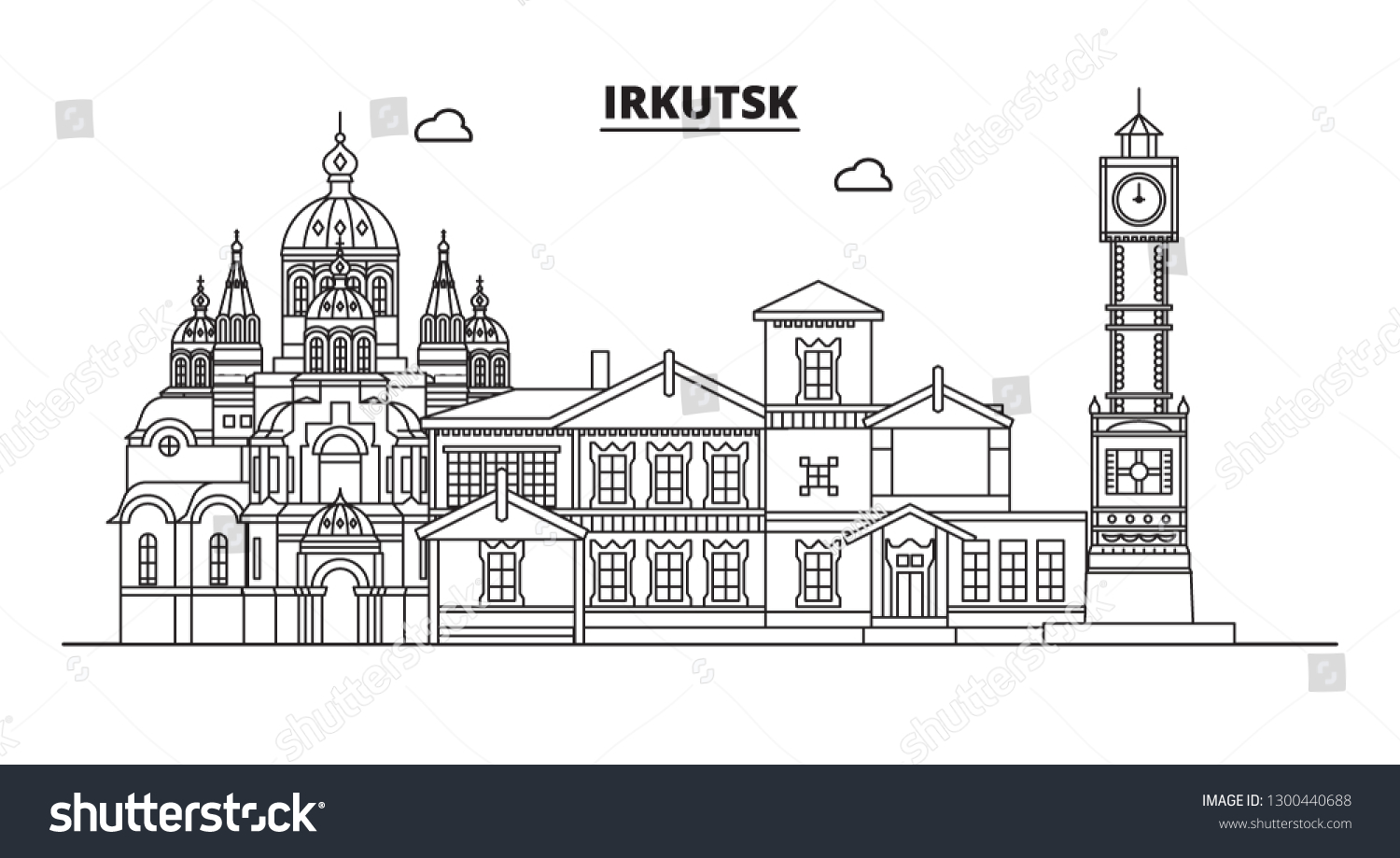 Раскраска город Иркутск