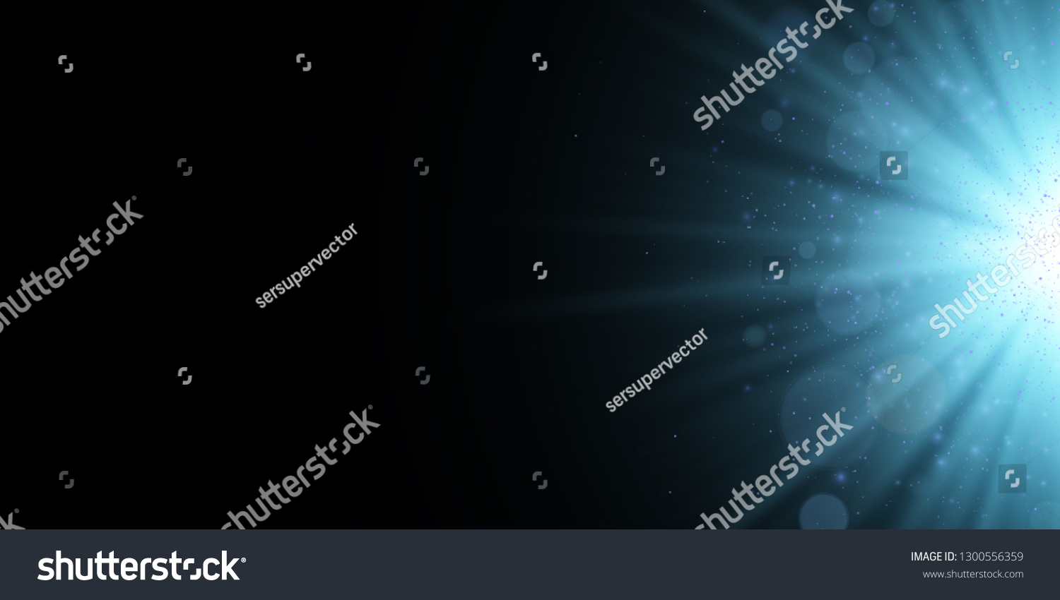 Glowing Blue Star Sparkles Light Effect Stock Vector (royalty Free 