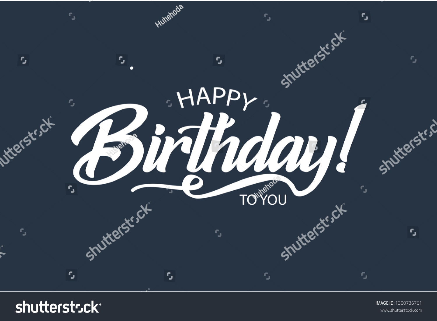 Happy Birthday You Card Beautiful Greeting Stock Vector (Royalty Free ...