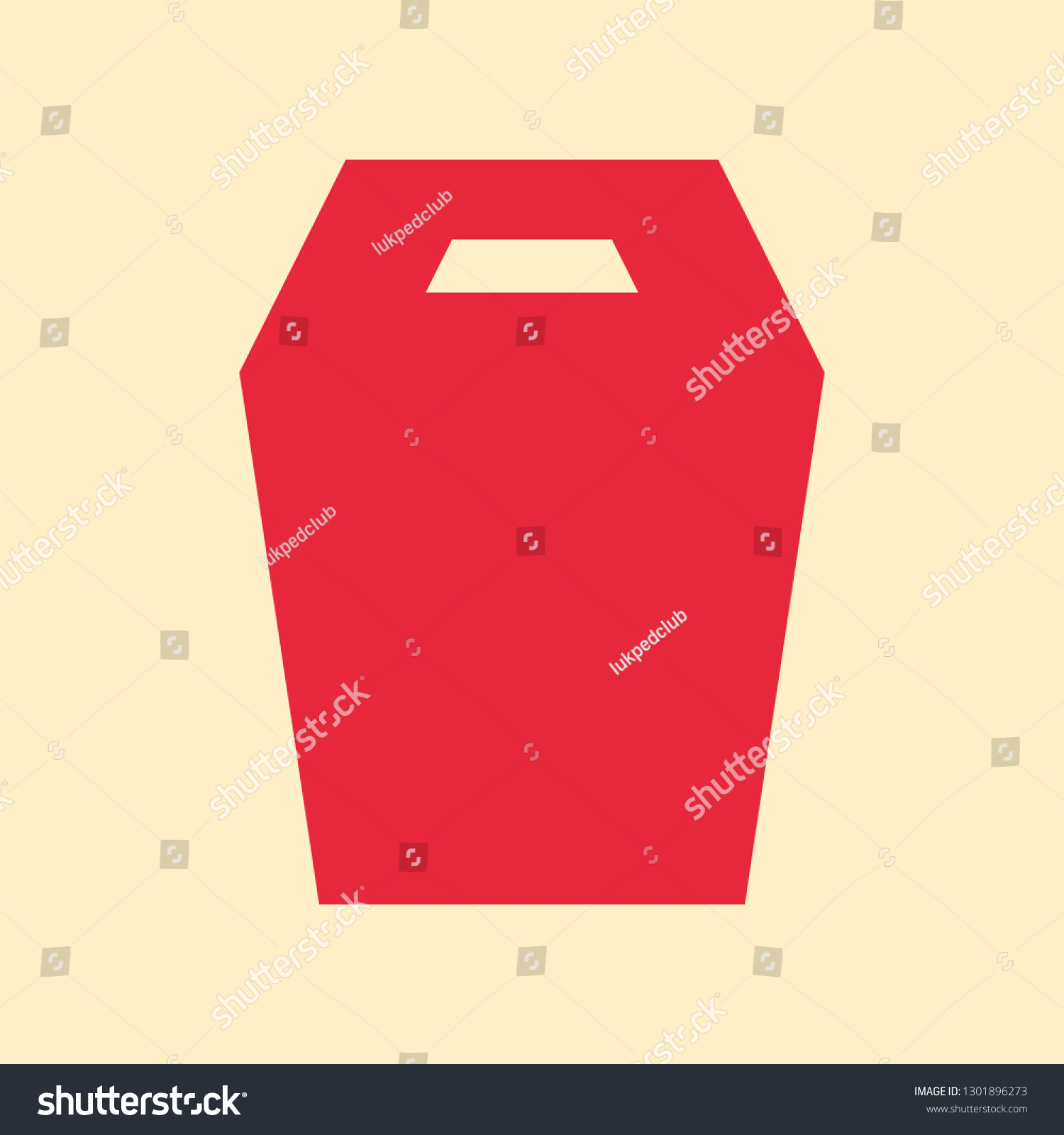 Paper Bag Vector Illustration Flat Design Stock Vector Royalty Free 1301896273 Shutterstock 1274