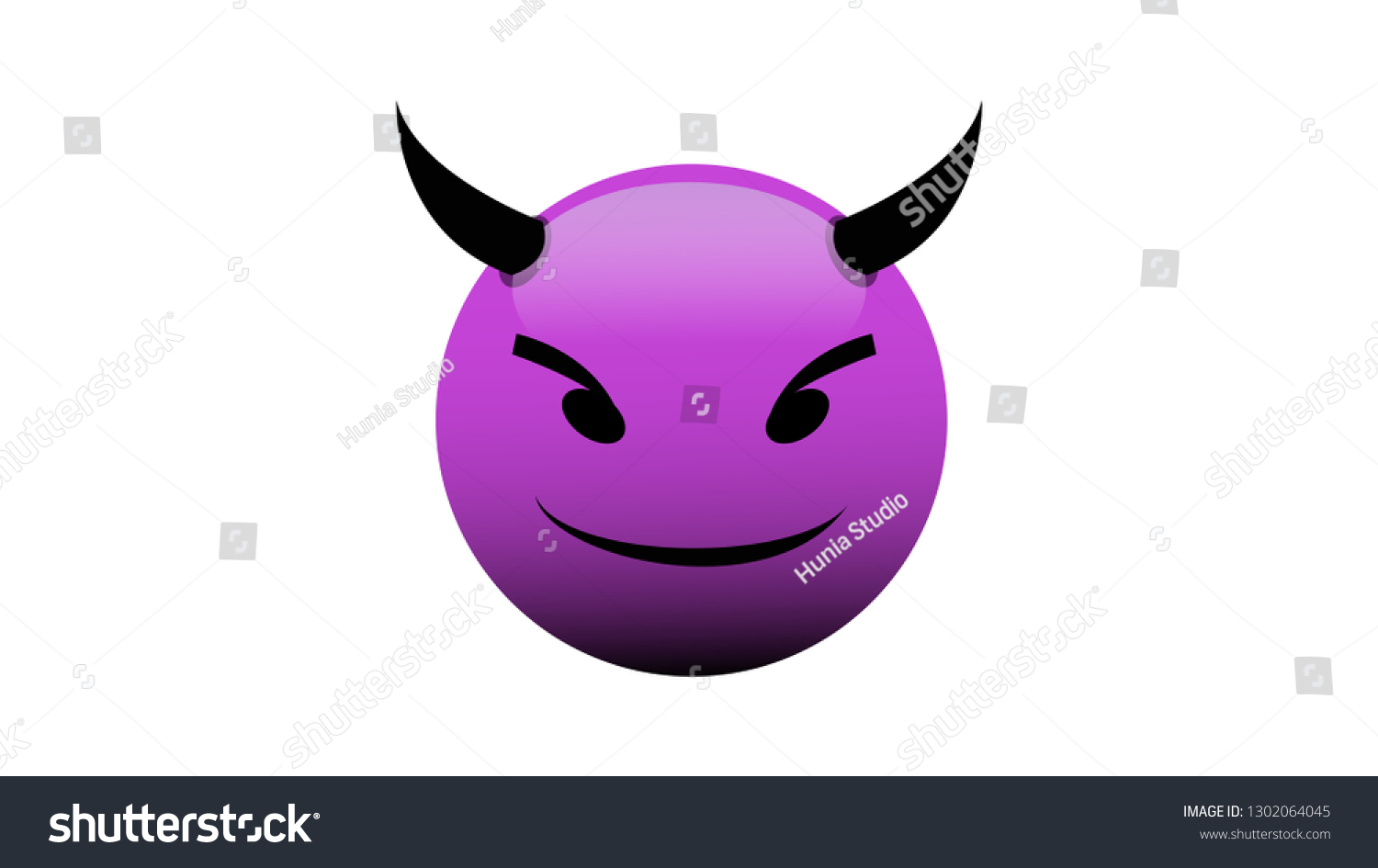 Devil Purple Emoji Emoticon Vector Isolated Stock Vector (Royalty Free ...