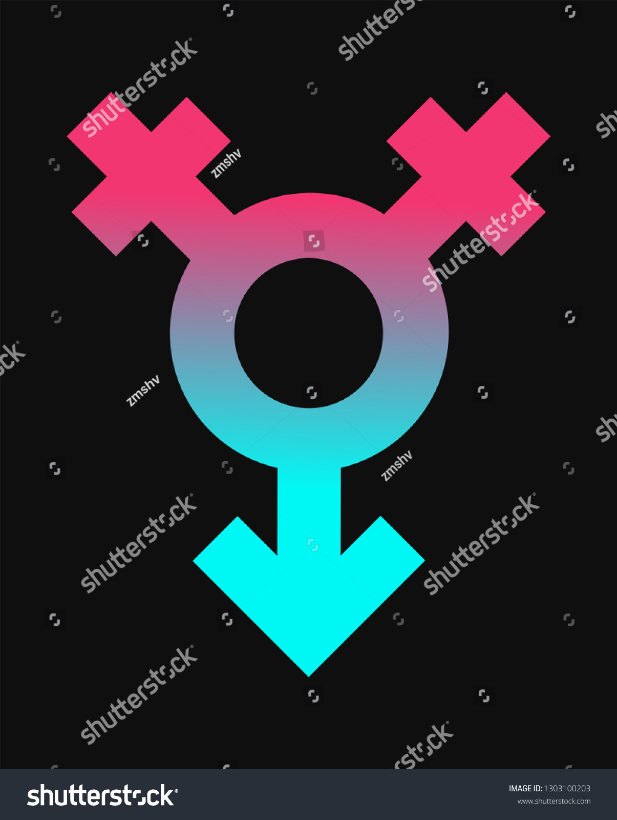 Vektor Stok Female Male Gender Sex Icon Lgbt Tanpa Royalti 1303100203 Shutterstock 