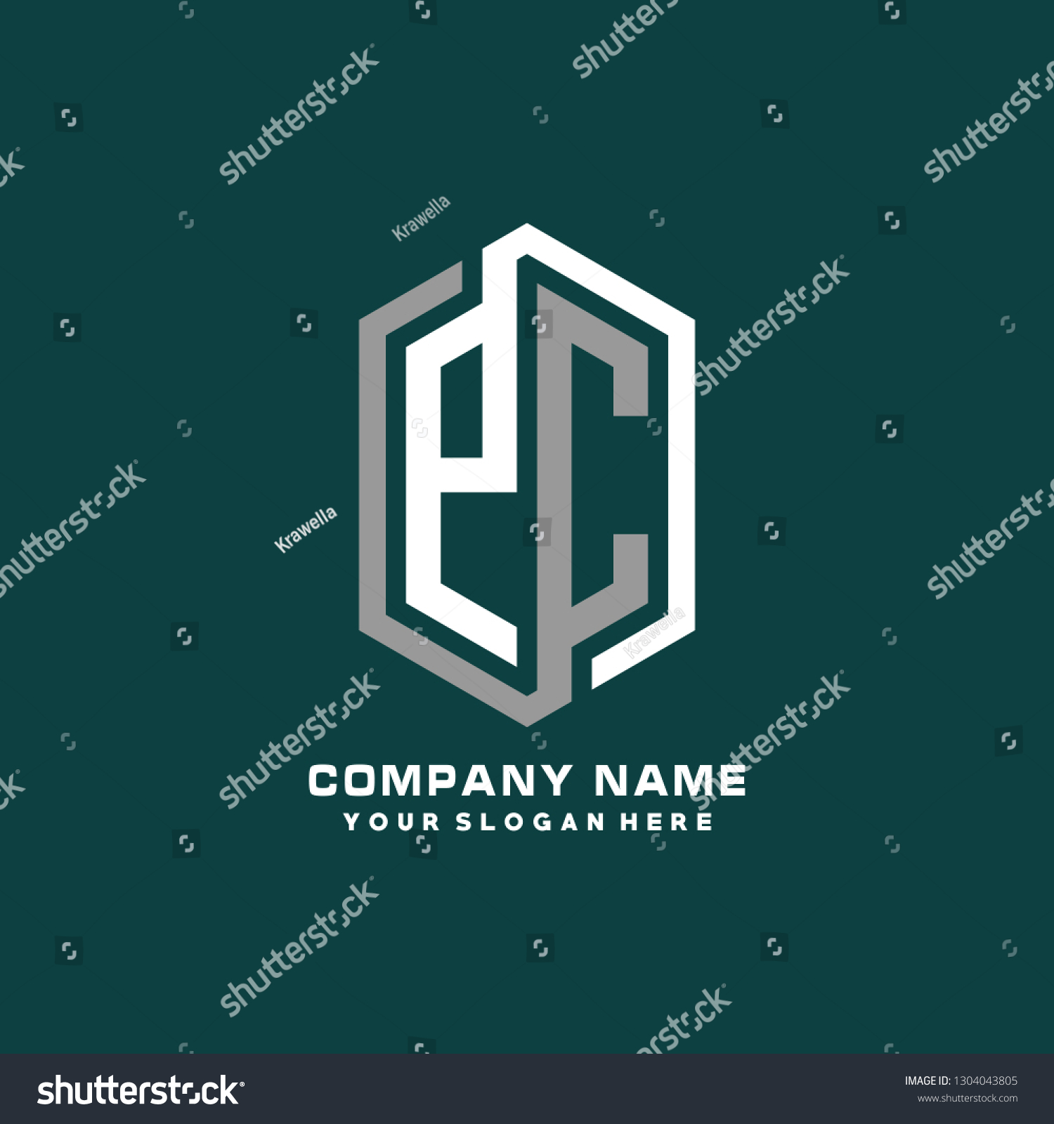 P C Initial Letter Modern Logo Stock Vector (Royalty Free) 1304043805 ...