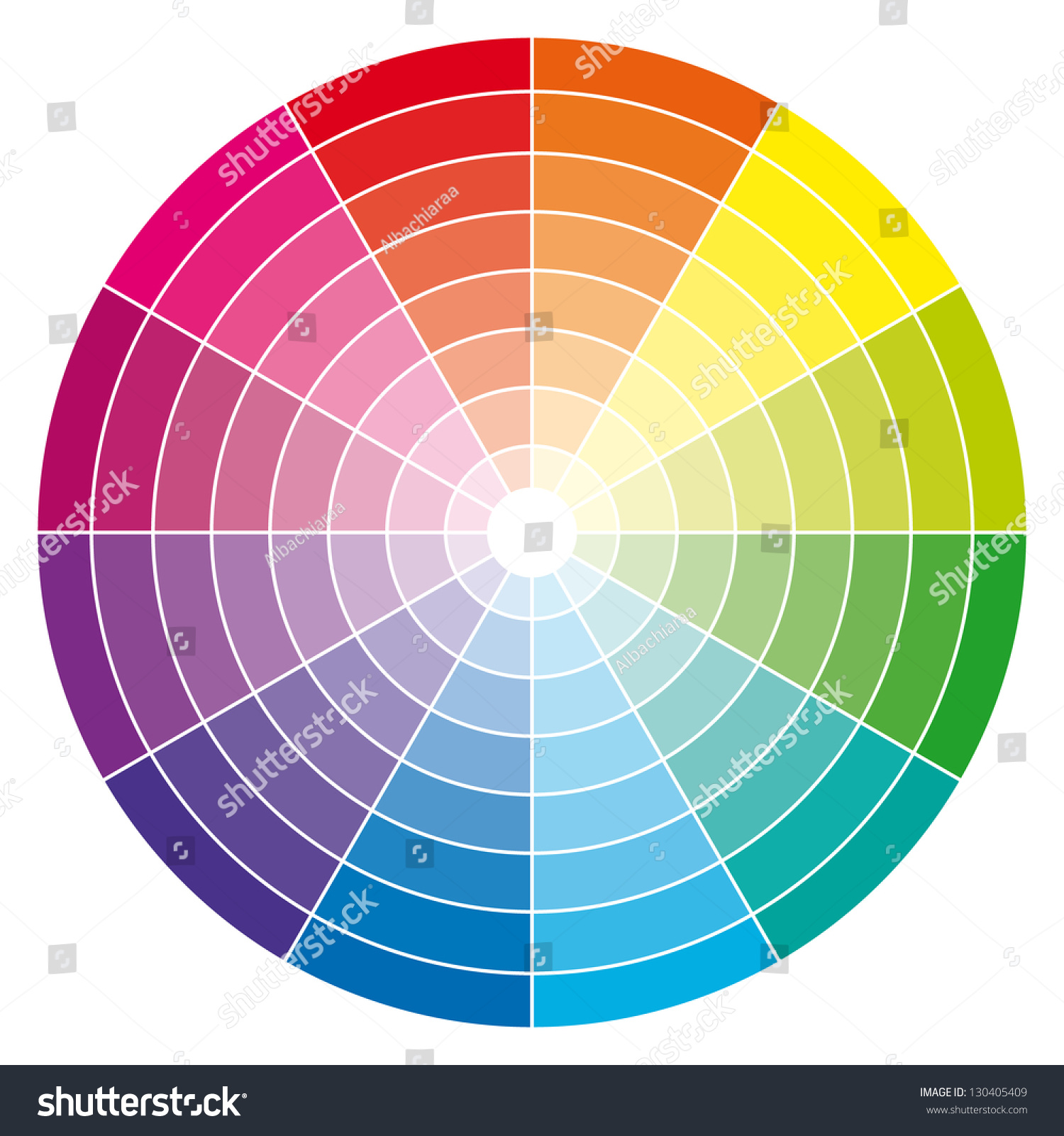 Color Wheel Illustration Stock Illustration 130405409 | Shutterstock