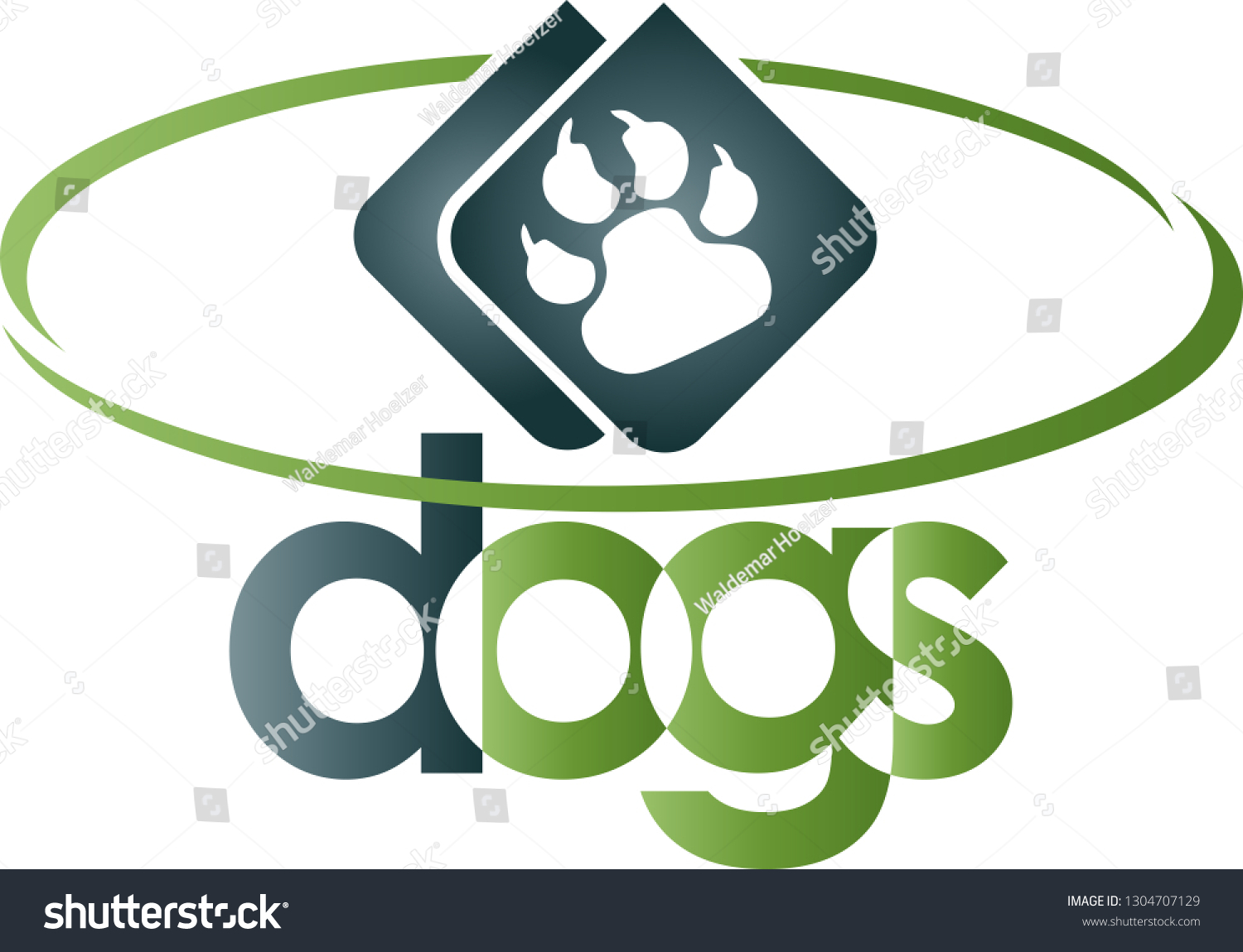 Dog Paw Circle Logo Stock Vector (Royalty Free) 1304707129 | Shutterstock