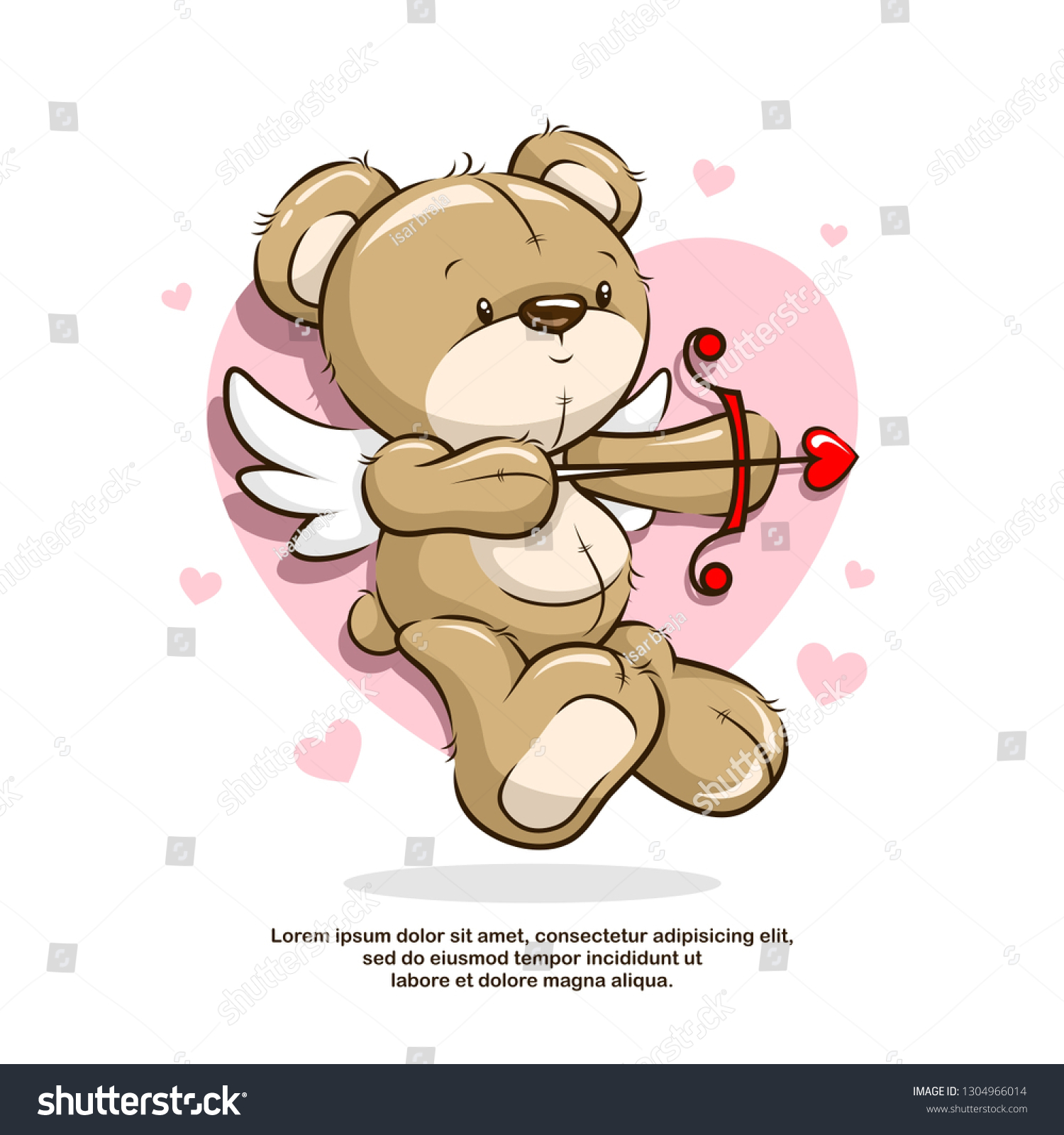 valentines day bear cartoon