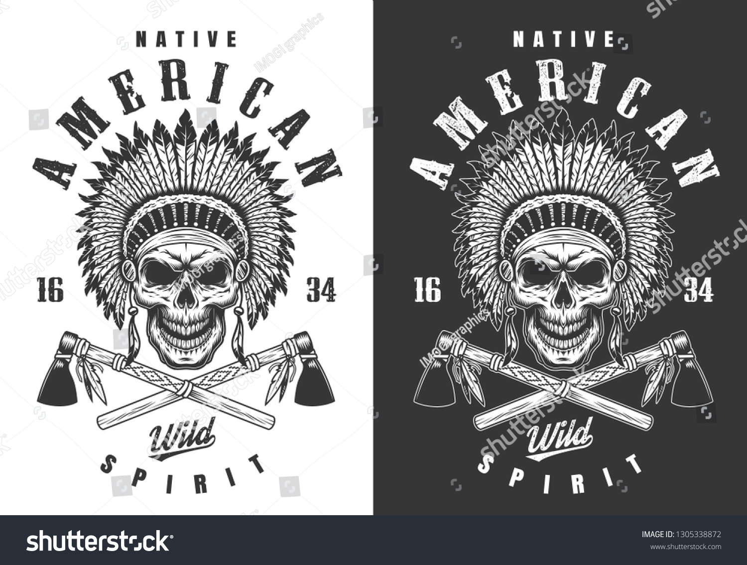 Skull American Indian Tribe Logo Illustration Stock Illustration ...