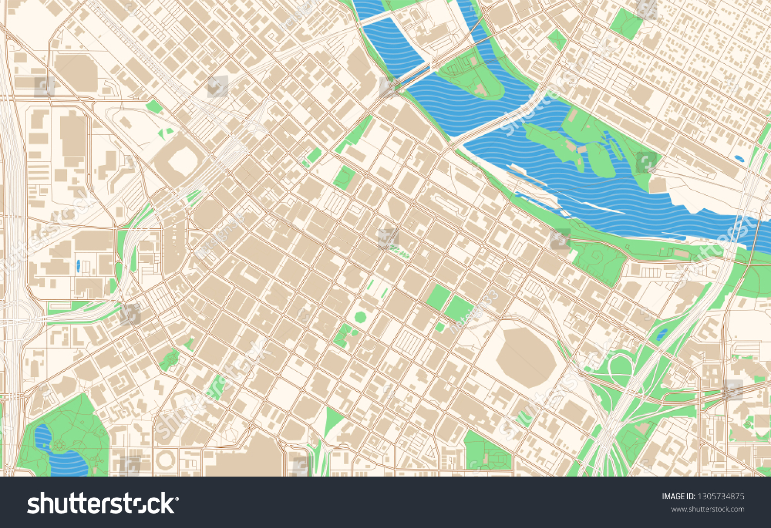 Map Of Downtown Minneapolis Minneapolis Minnesota Printable Map Excerpt This Stock Vector (Royalty  Free) 1305734875 | Shutterstock