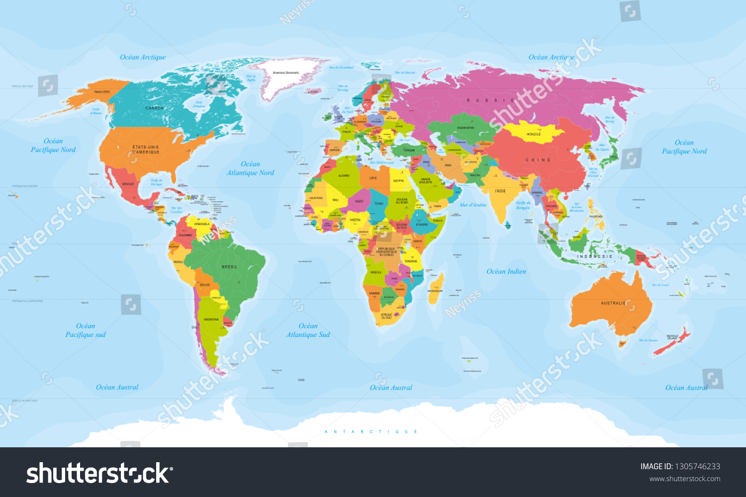 822 World Map In French Language Images, Stock Photos & Vectors  Shutterstock