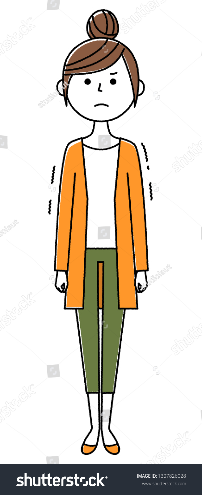 Illustration Young Woman Who Regrets Stock Vector (Royalty Free ...