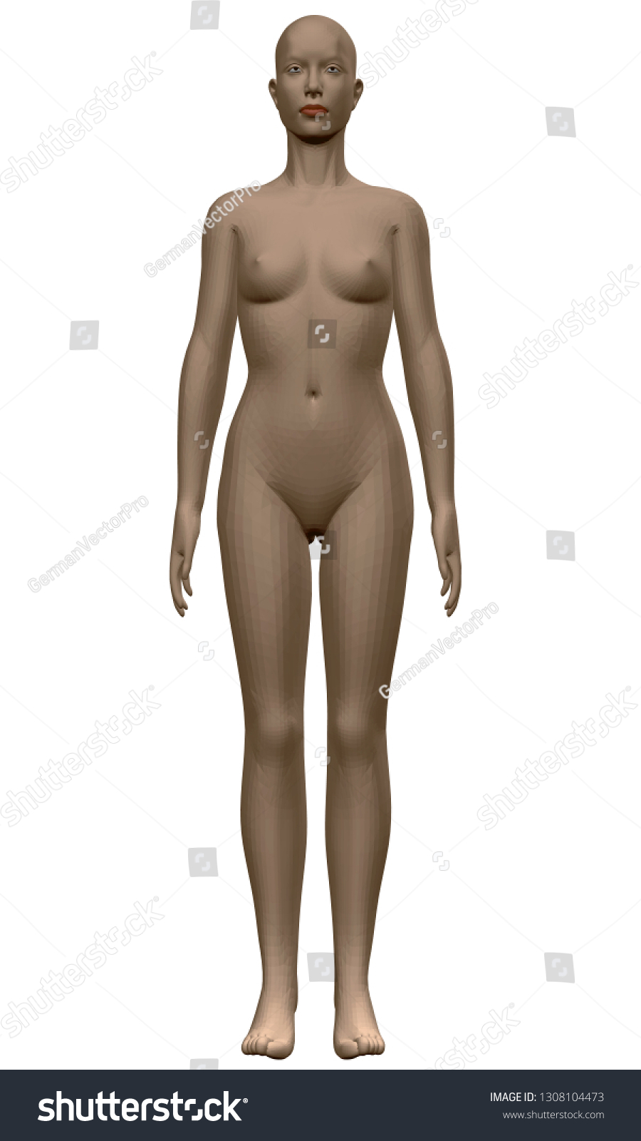 Naked Girl Standing