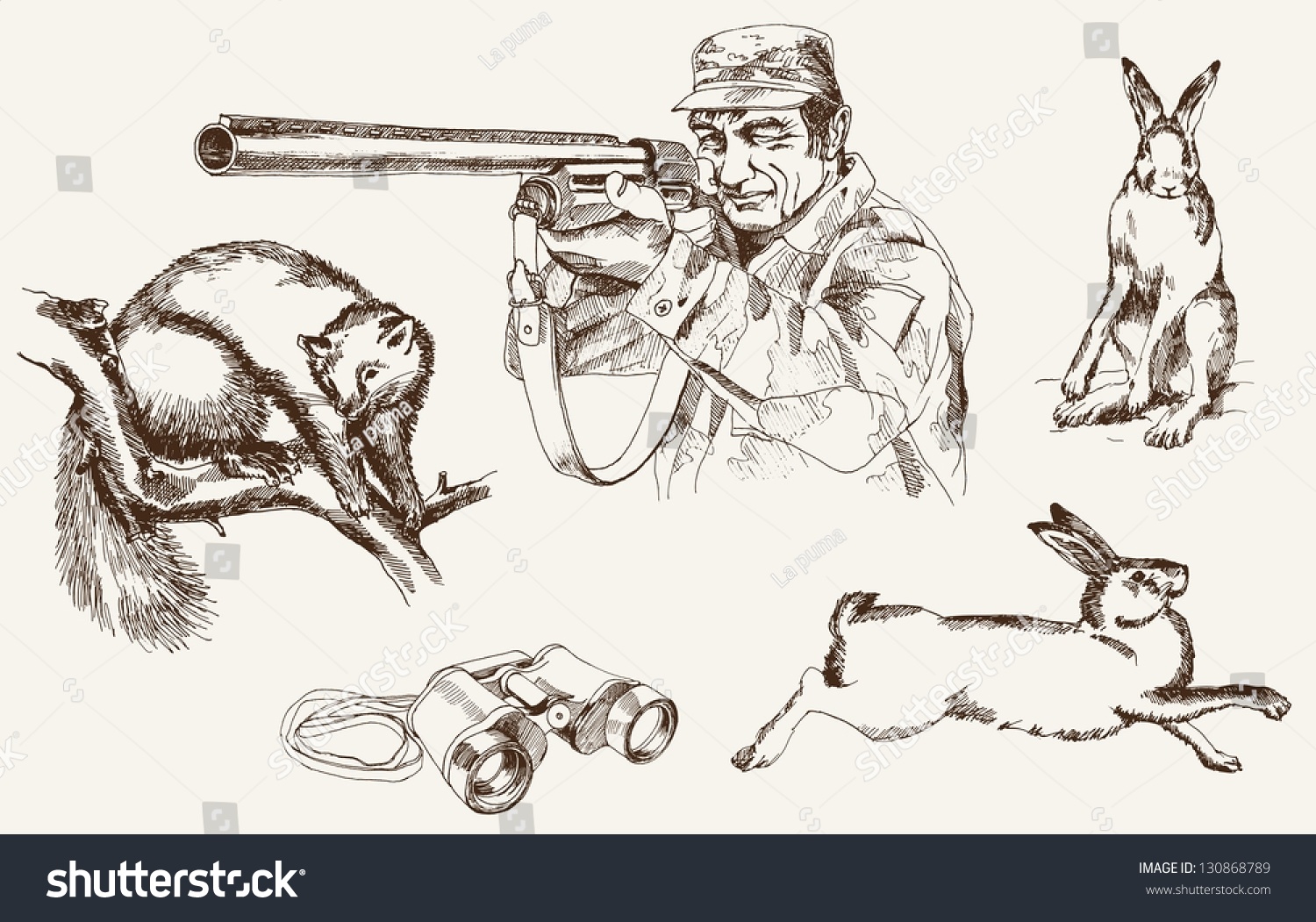 Эскизы охотничьего ружья