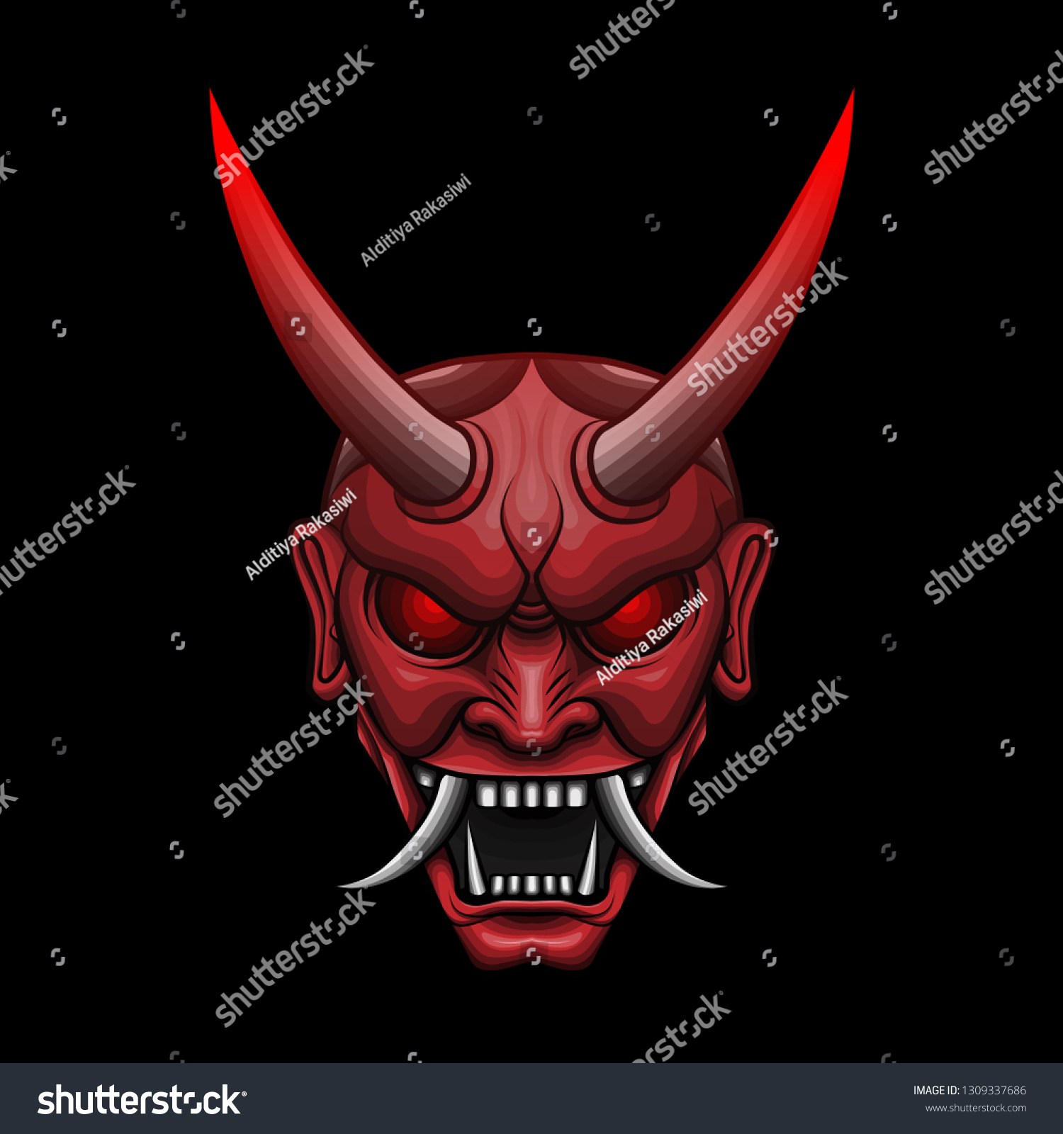 red oni mask meaning