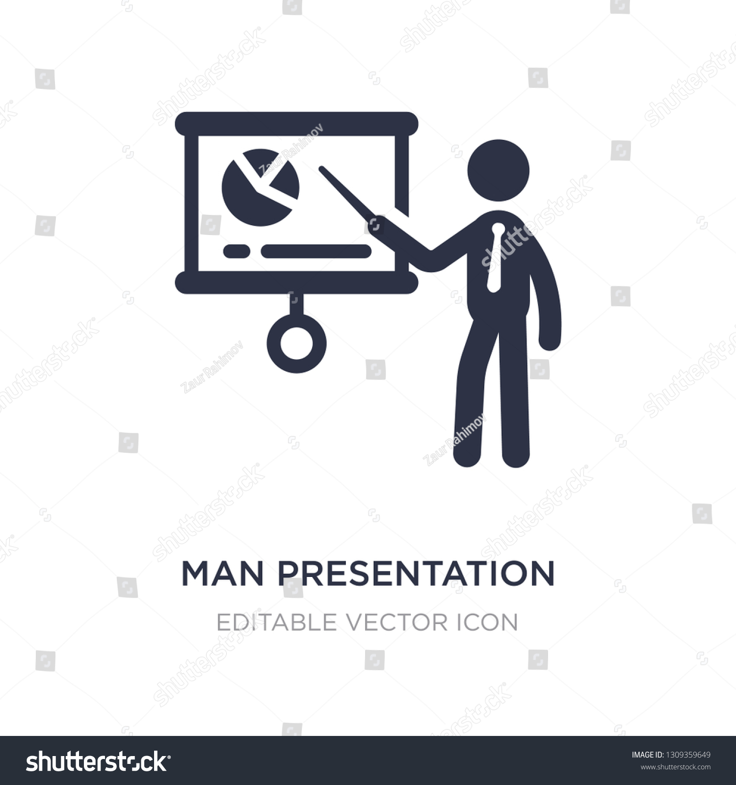 man presentation icon