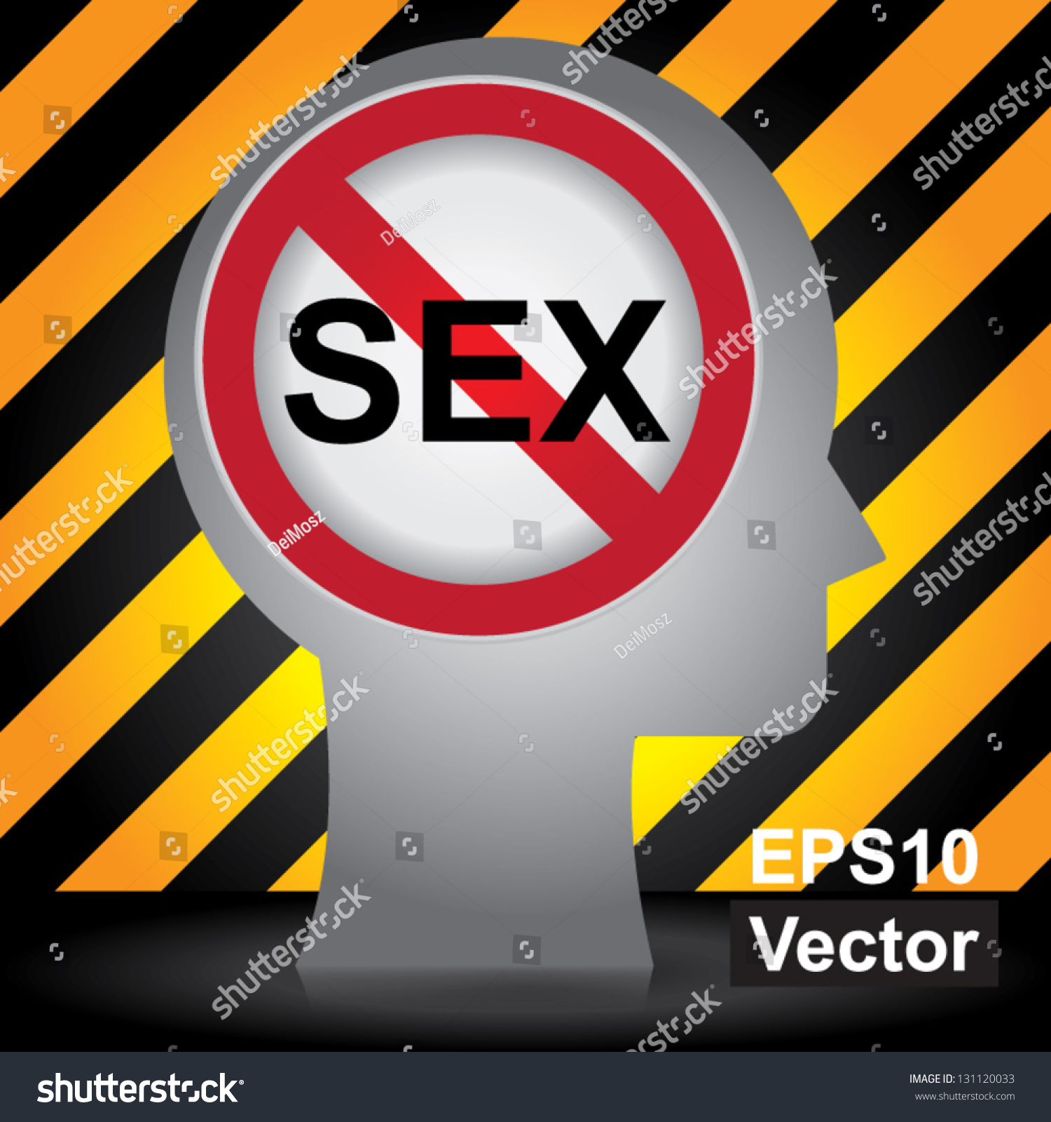 Vector No Sex Prohibited Sign Present Stock Vector Royalty Free