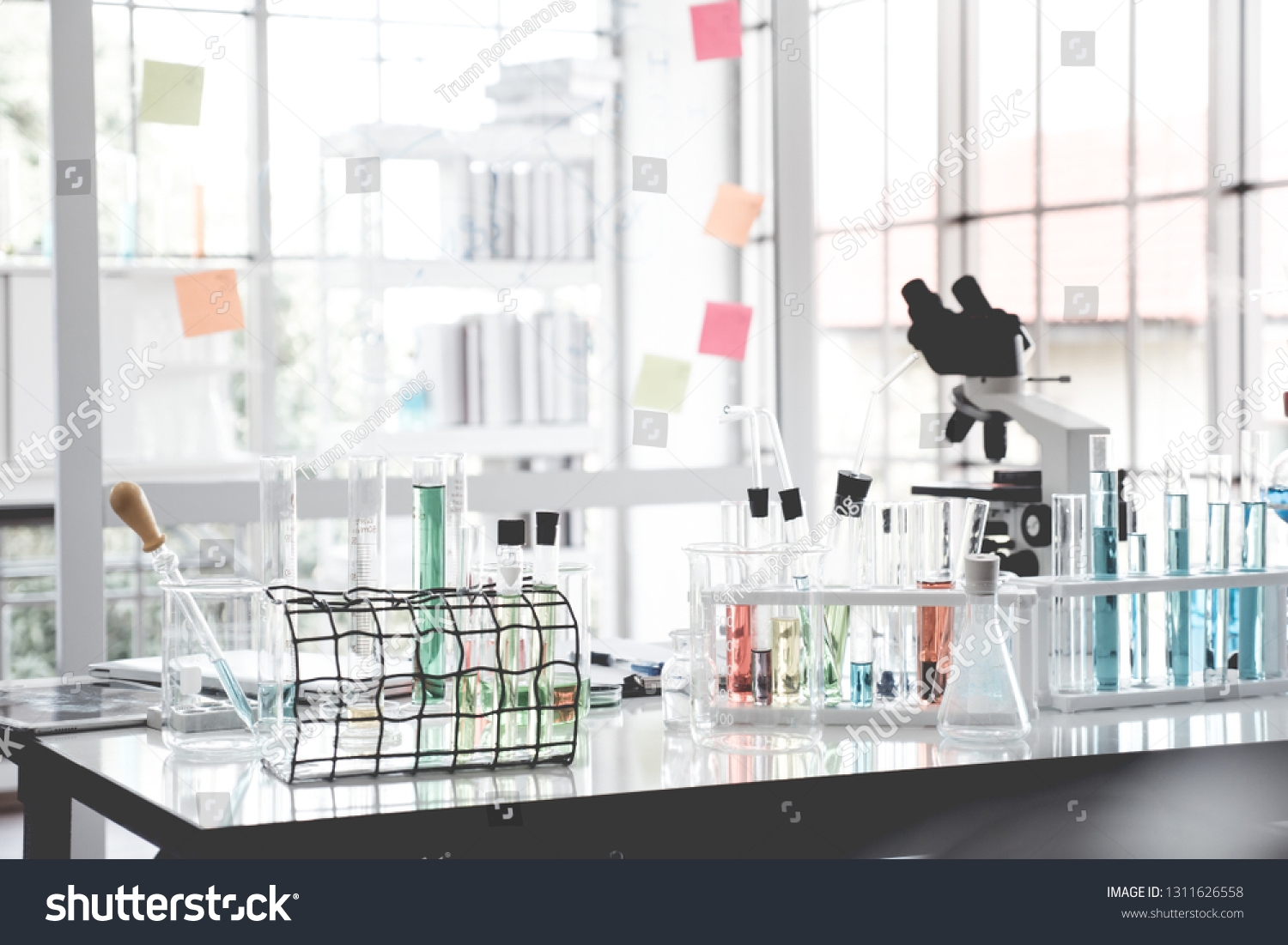 Science Instruments Laboratory Room Science Research Stock Photo ...