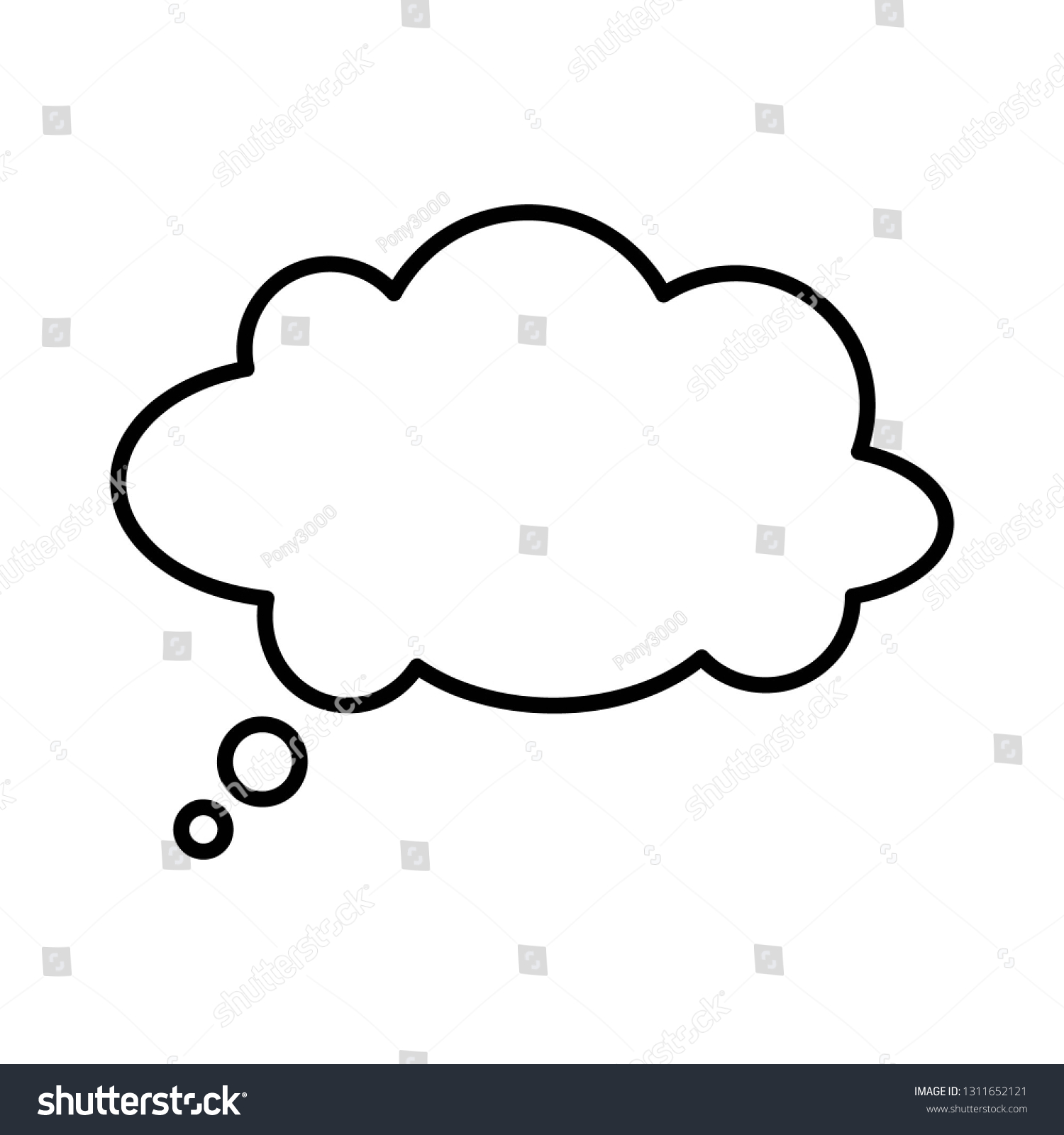 Speech Bubbles Icon Vector Flat Design Stock Vector (Royalty Free ...