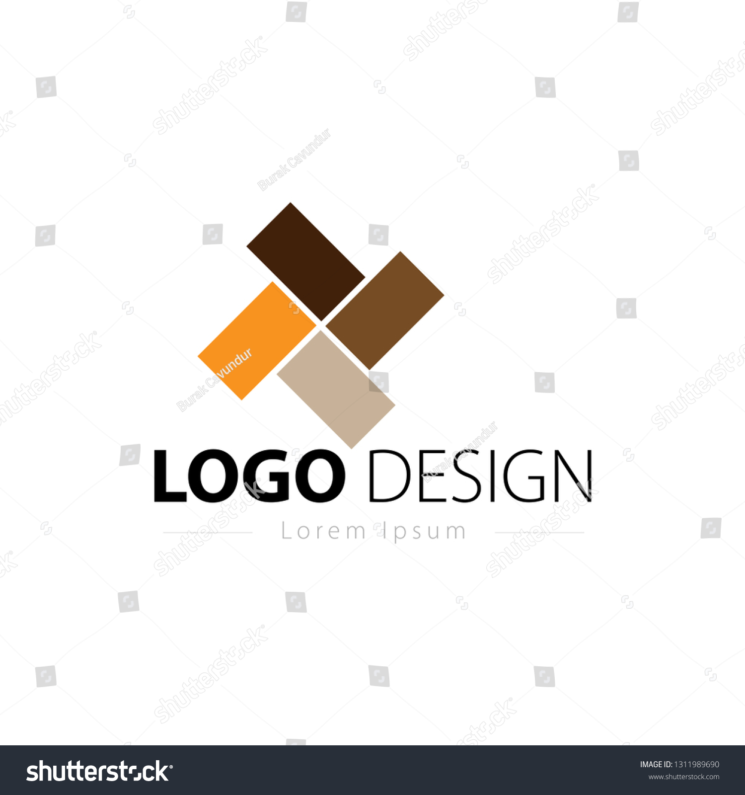 Parquet Logo Design Laminate Flooring Tiles Stock Vector (Royalty Free ...