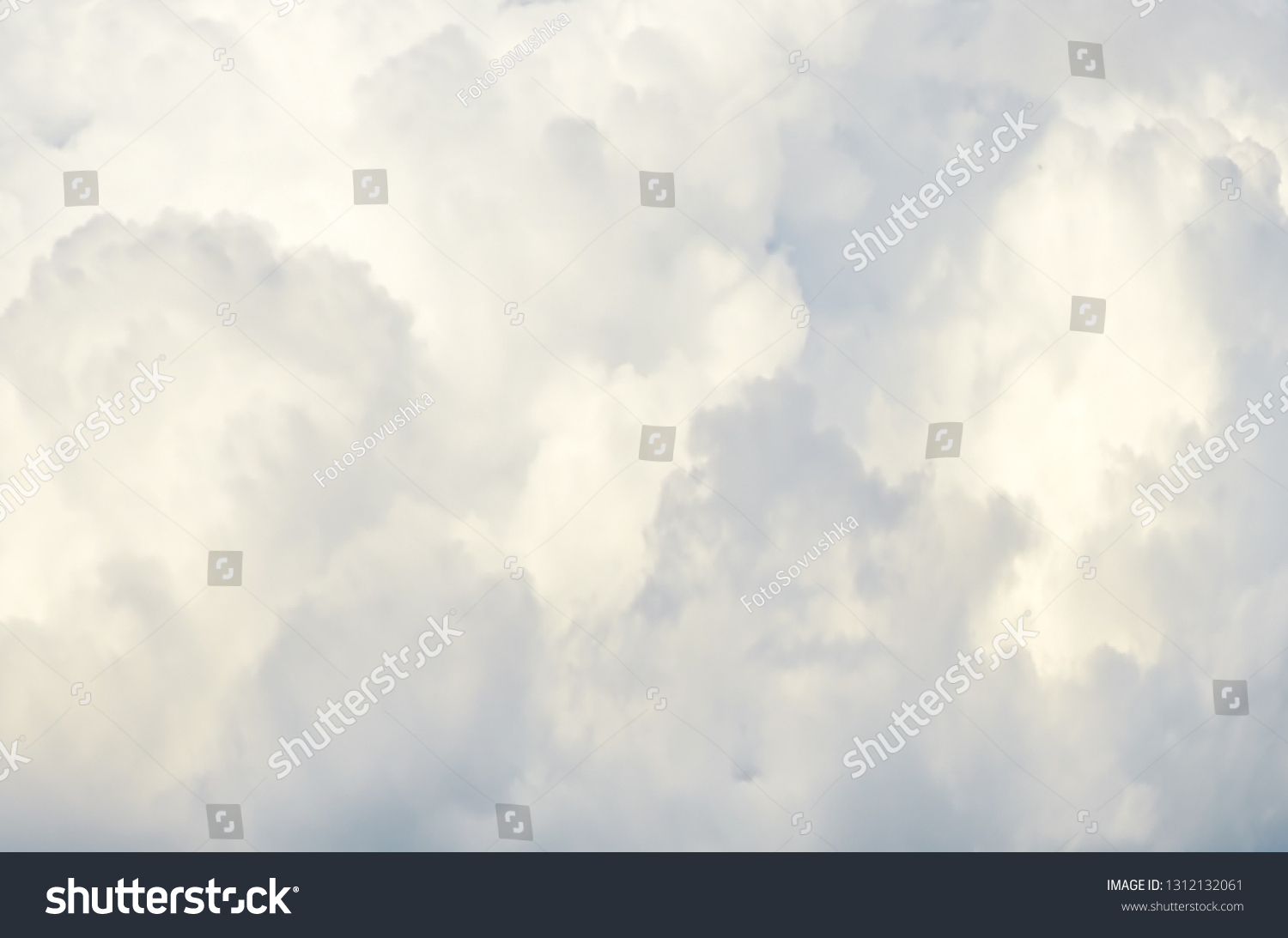 Texture White Fluffy Cloud Background Inside Stock Photo 1312132061 ...