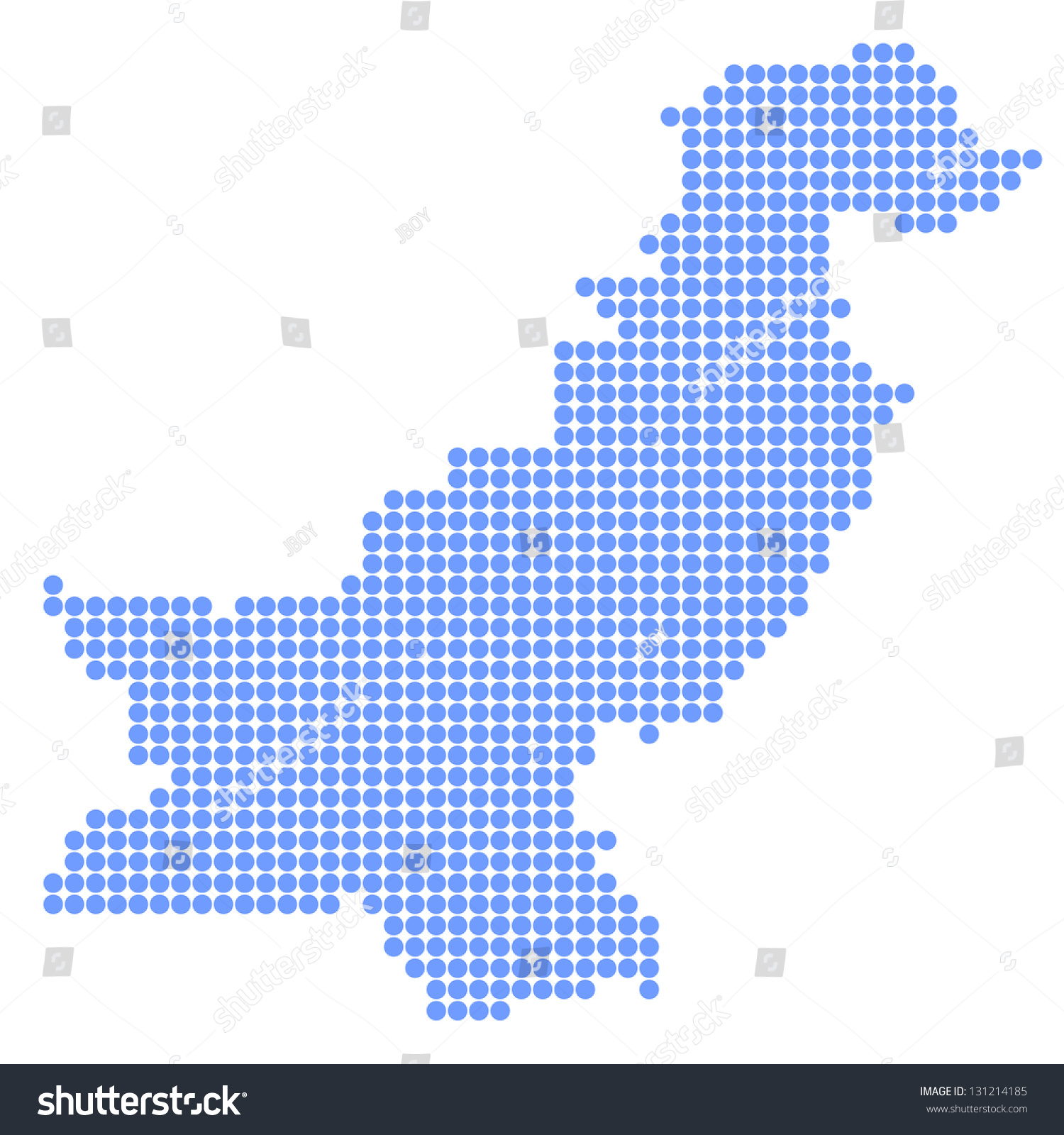 Pakistan Map Round Stock Vector (Royalty Free) 131214185 | Shutterstock