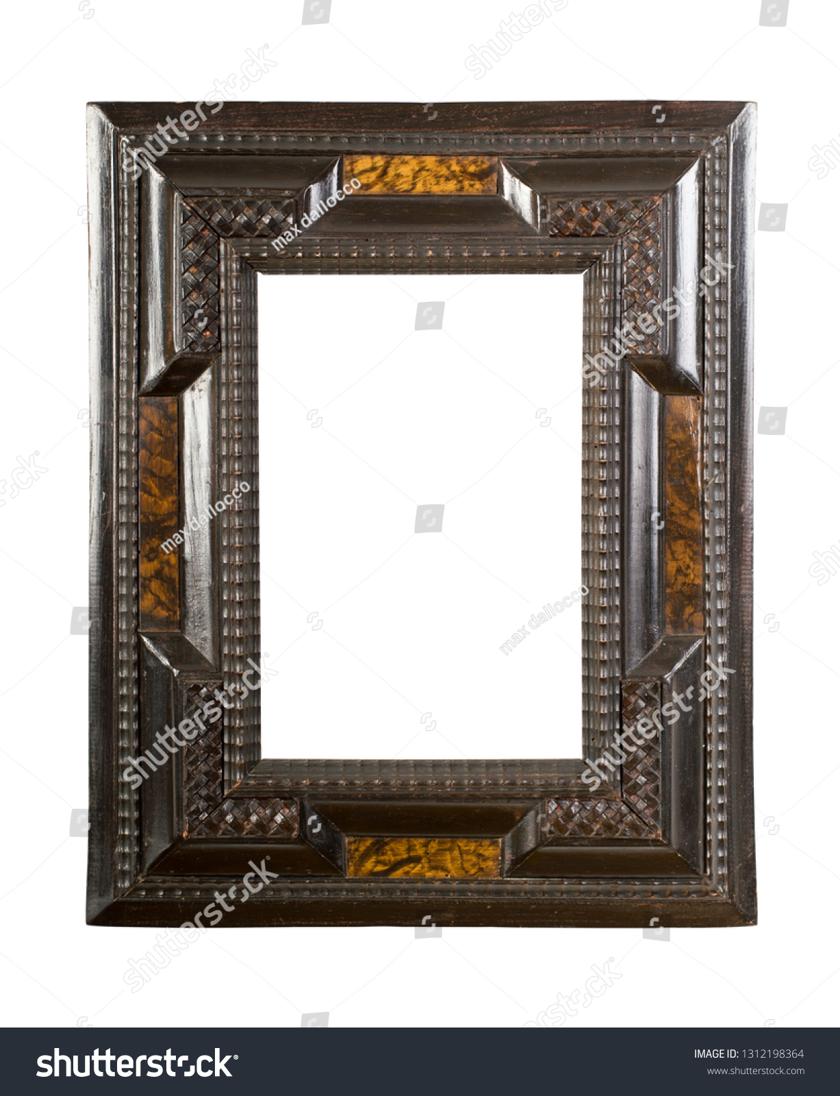 Isolated Old Fashioned Empty Art Frame Stock Photo 1312198364 ...