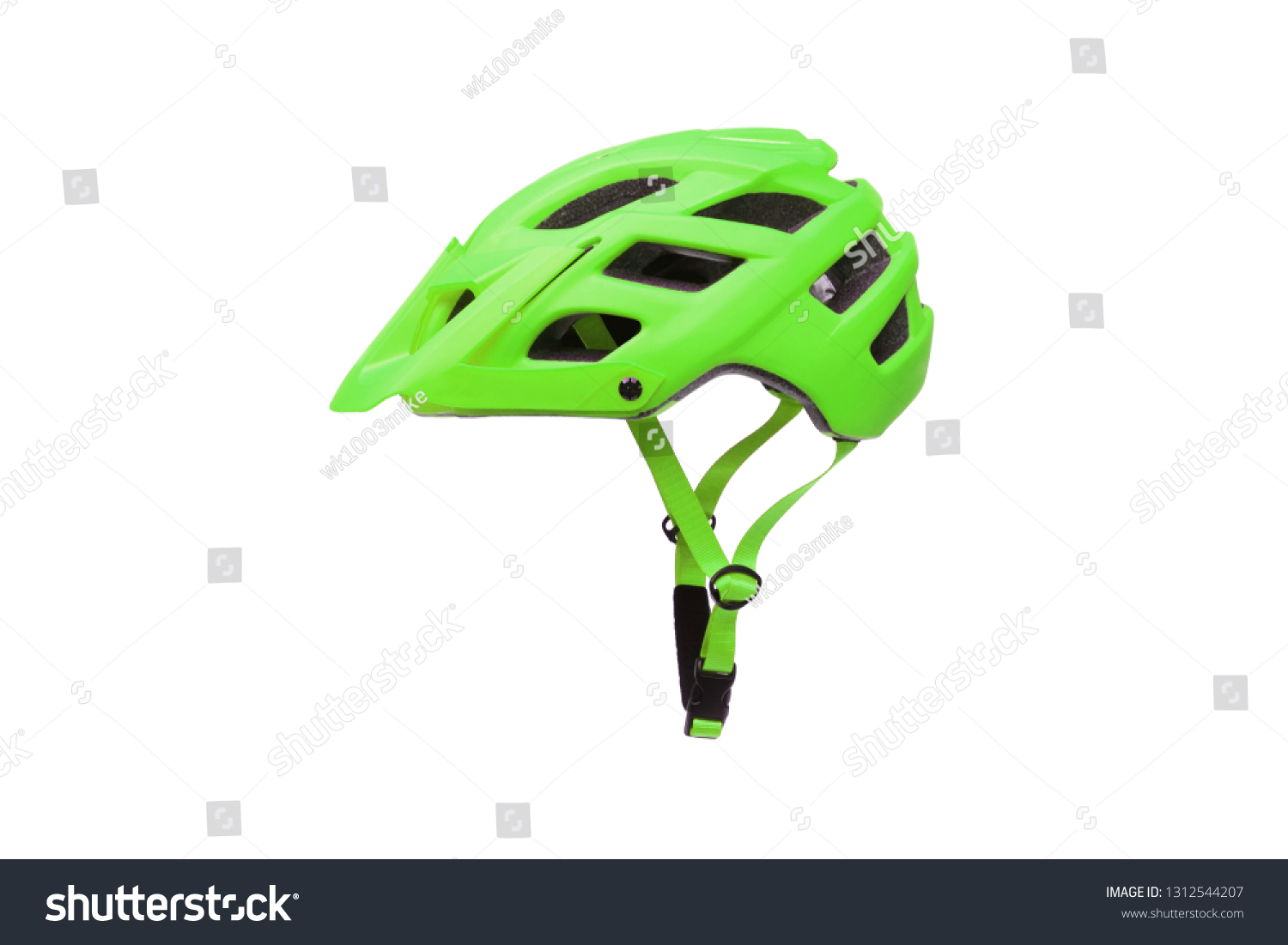 bike helmet green