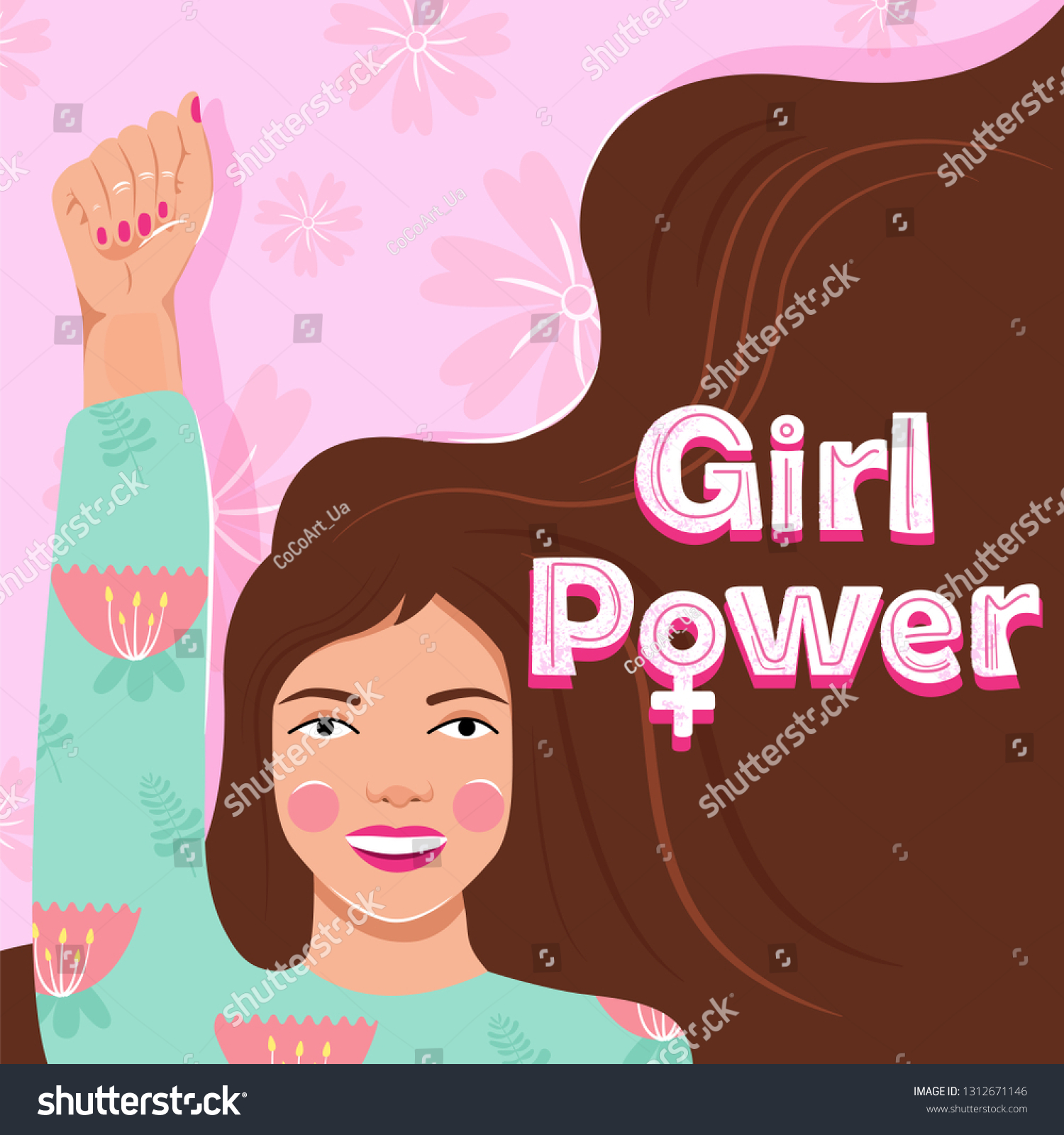 Feminism Girl Power International Womens Day Stock Vector Royalty Free