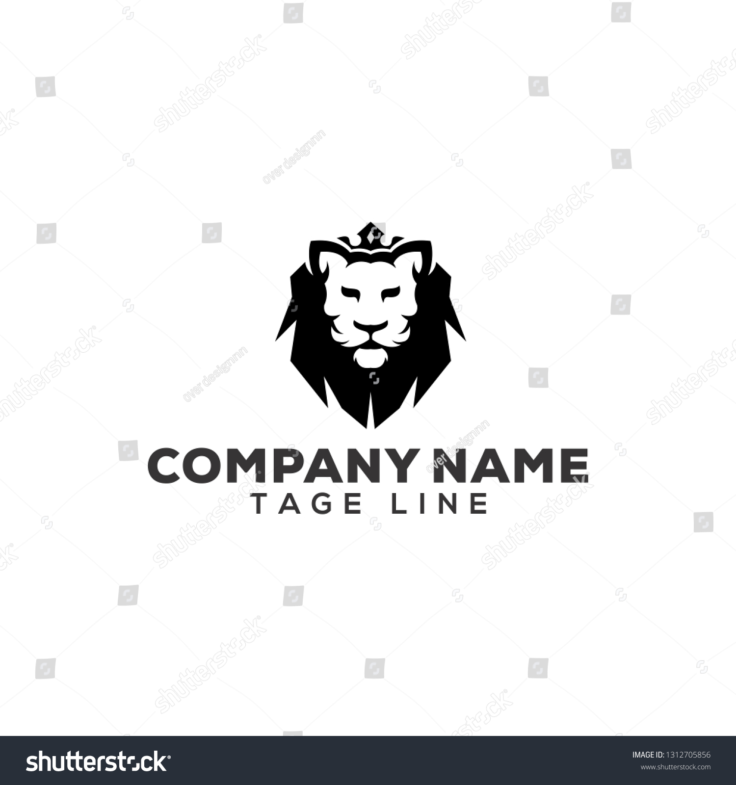 Lion Logo Design Idea Stock Vector (Royalty Free) 1312705856 | Shutterstock