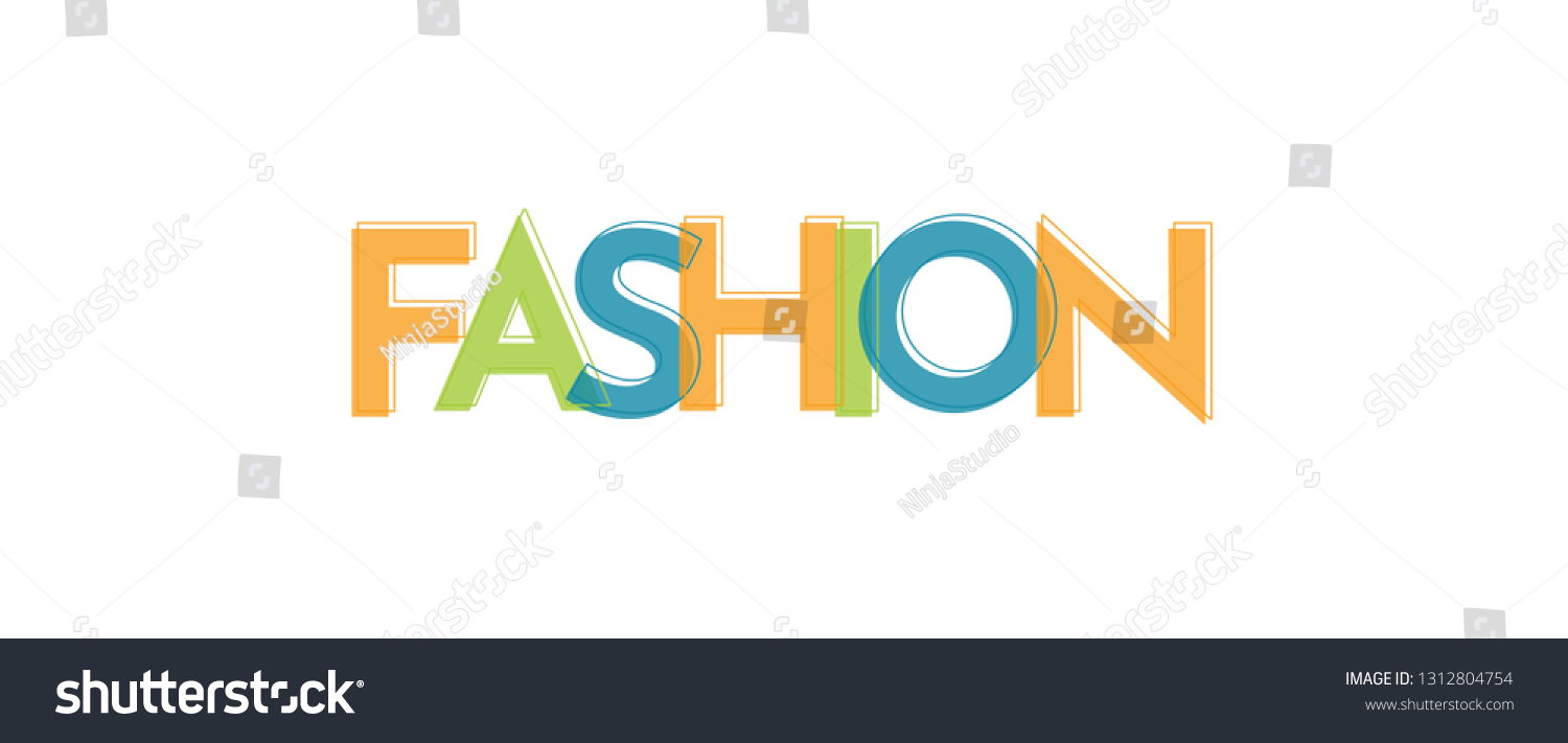 Fashion Word Concept Fashion Use Cover Stock Vector (Royalty Free ...