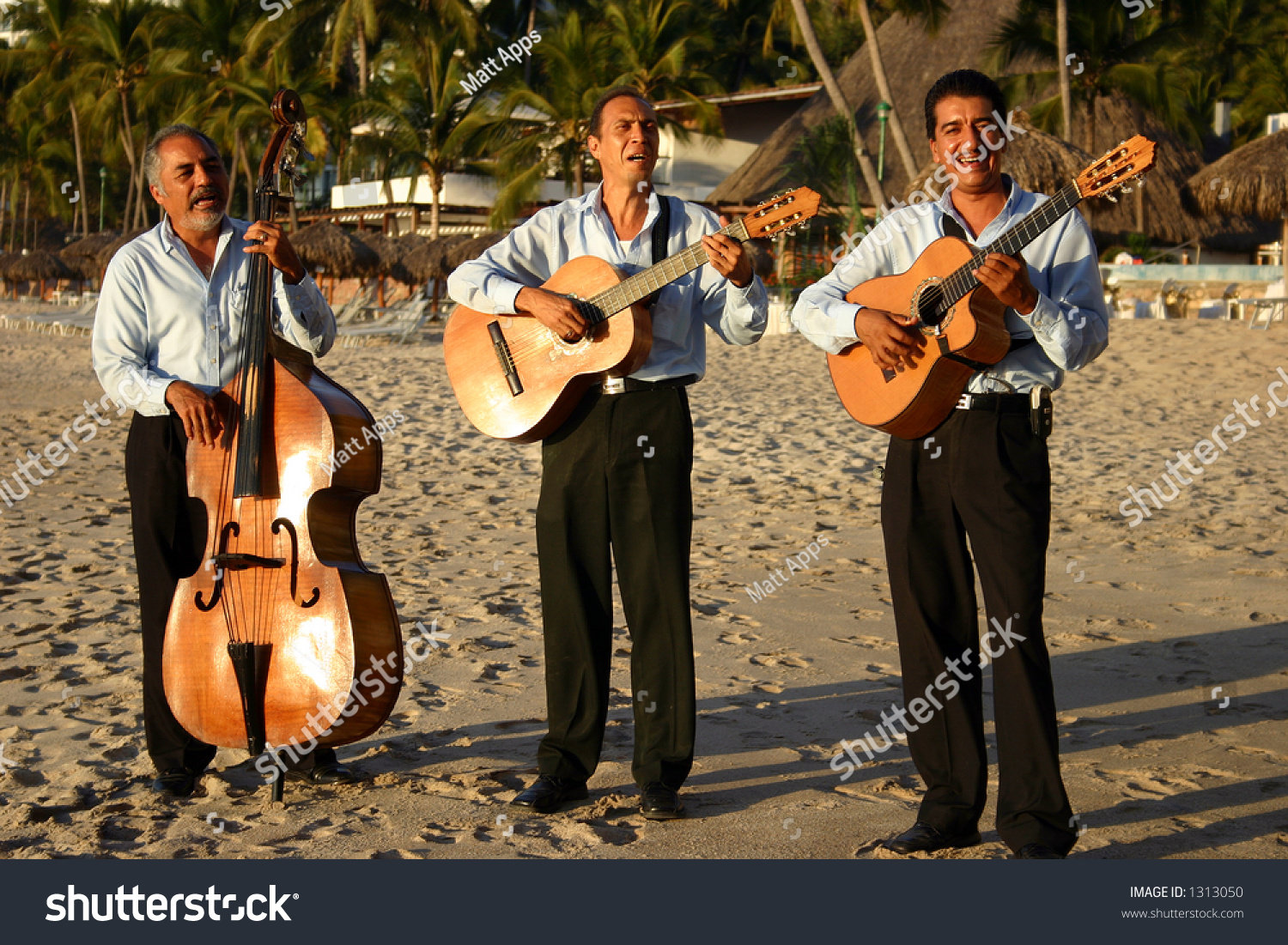 Mexican Mariachi Band Playing On Beach Stock Photo 1313050 | Shutterstock