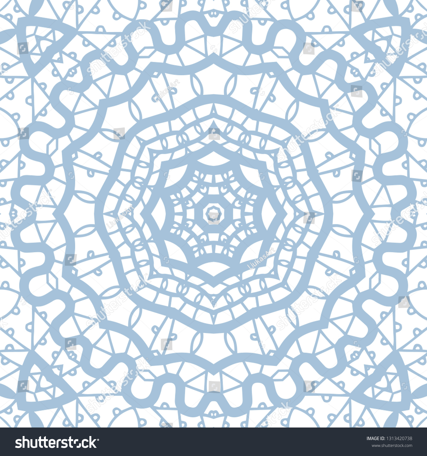 Vector Geometric Doodle Background Seamless Texture Stock Vector ...