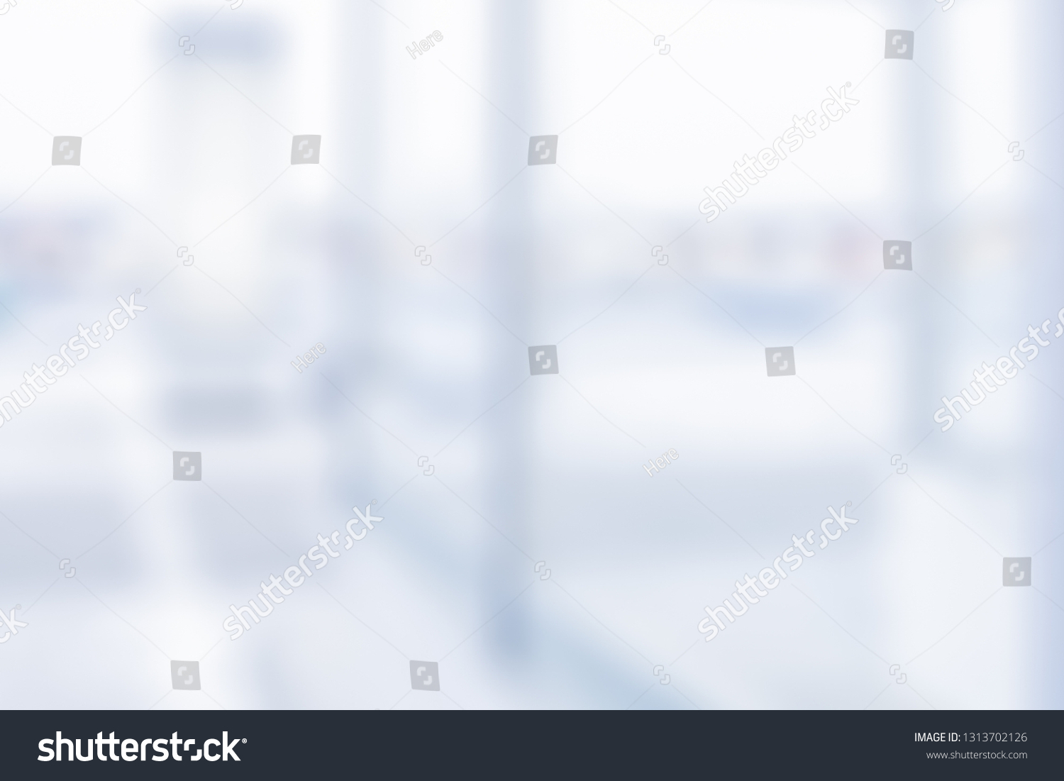 Blurred Office Background Modern Commercial Hall Stock Photo 1313702126 ...