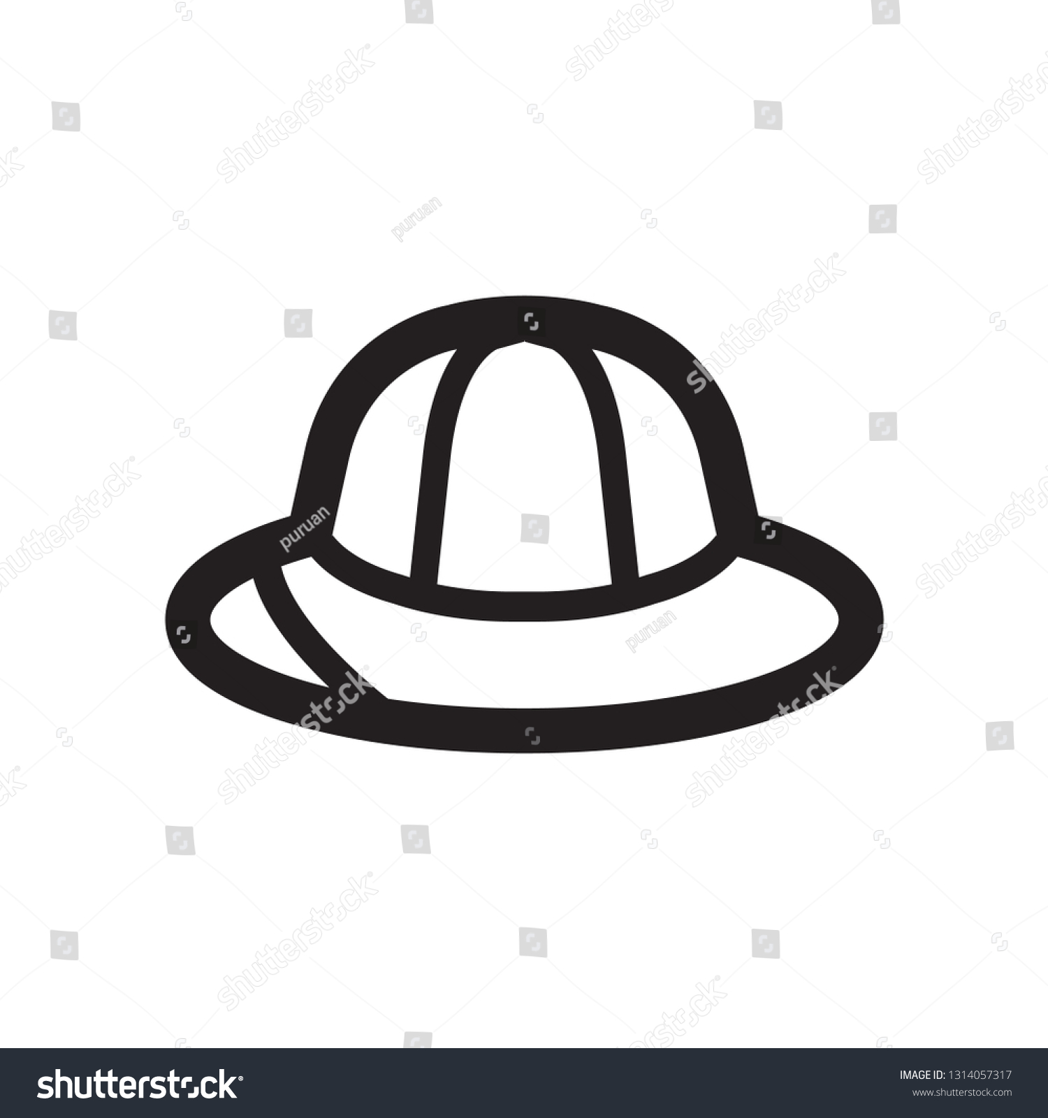 Safari Icon Icon Thick Outline Style Stock Vector (Royalty Free ...