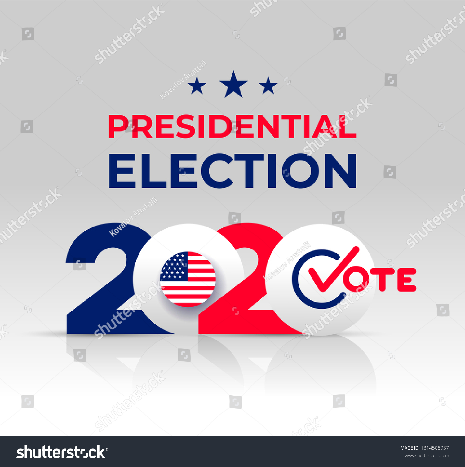 2020 United States America Presidential Election Stock Vector (Royalty ...