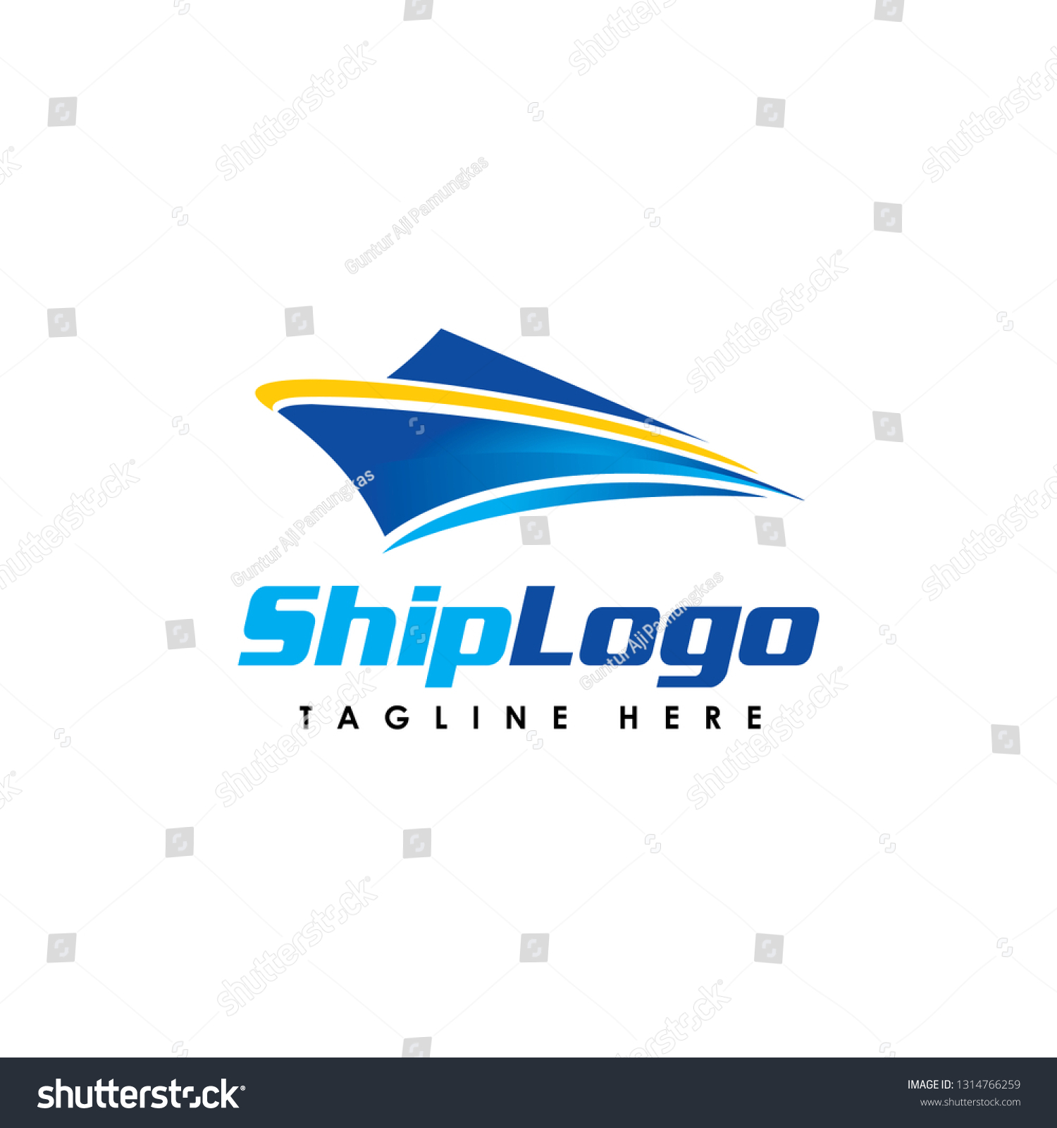 Ship Logo Vector Illustration Boat Stock Vector (Royalty Free ...