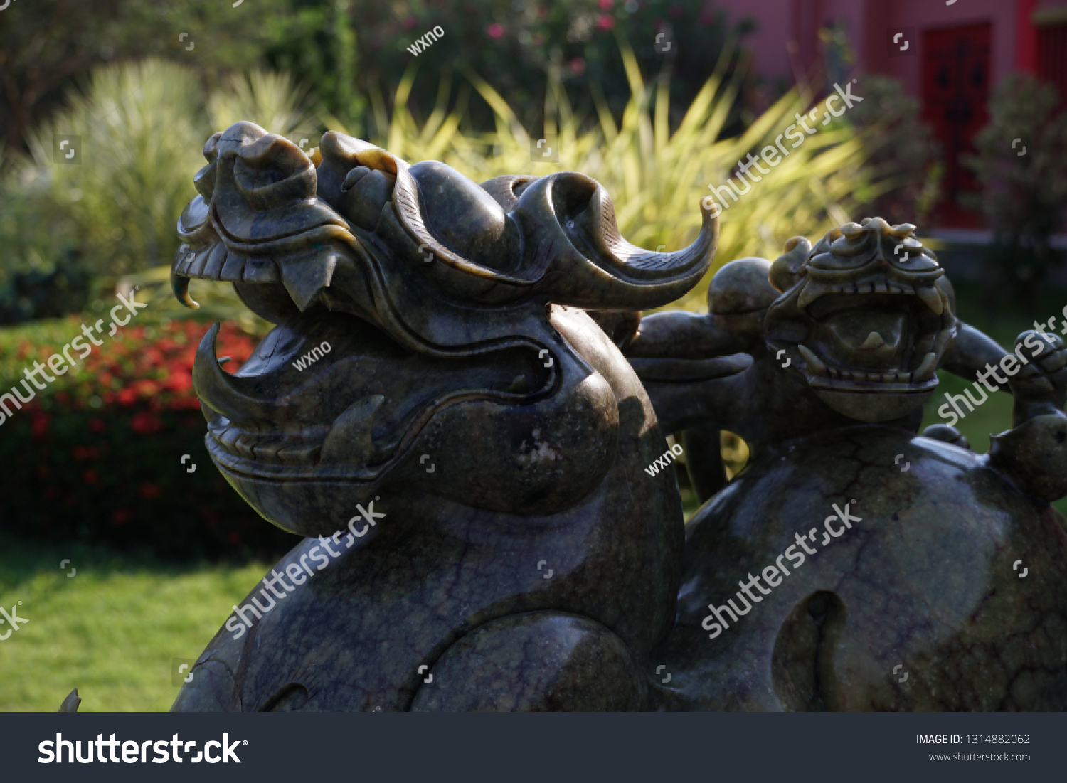 Pixiu Statue Located Front Court Stock Photo 1314882062 | Shutterstock