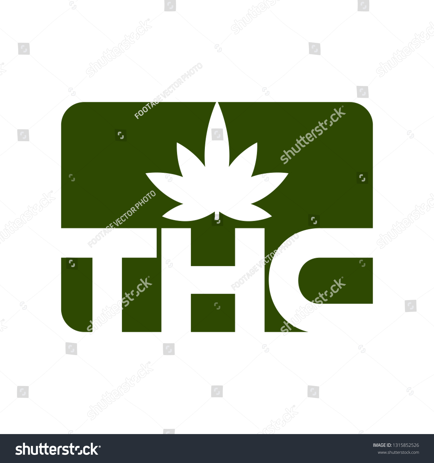 Thc Logo Vector Illustration Stock Vector (Royalty Free) 1315852526 ...