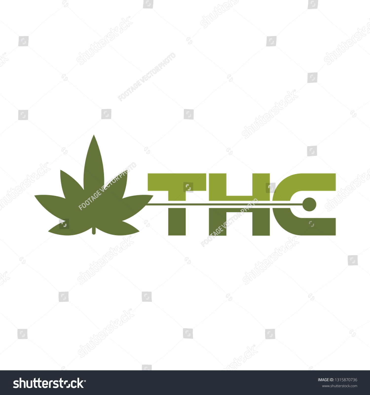 Thc Logotype Vector Stock Vector (Royalty Free) 1315870736 | Shutterstock