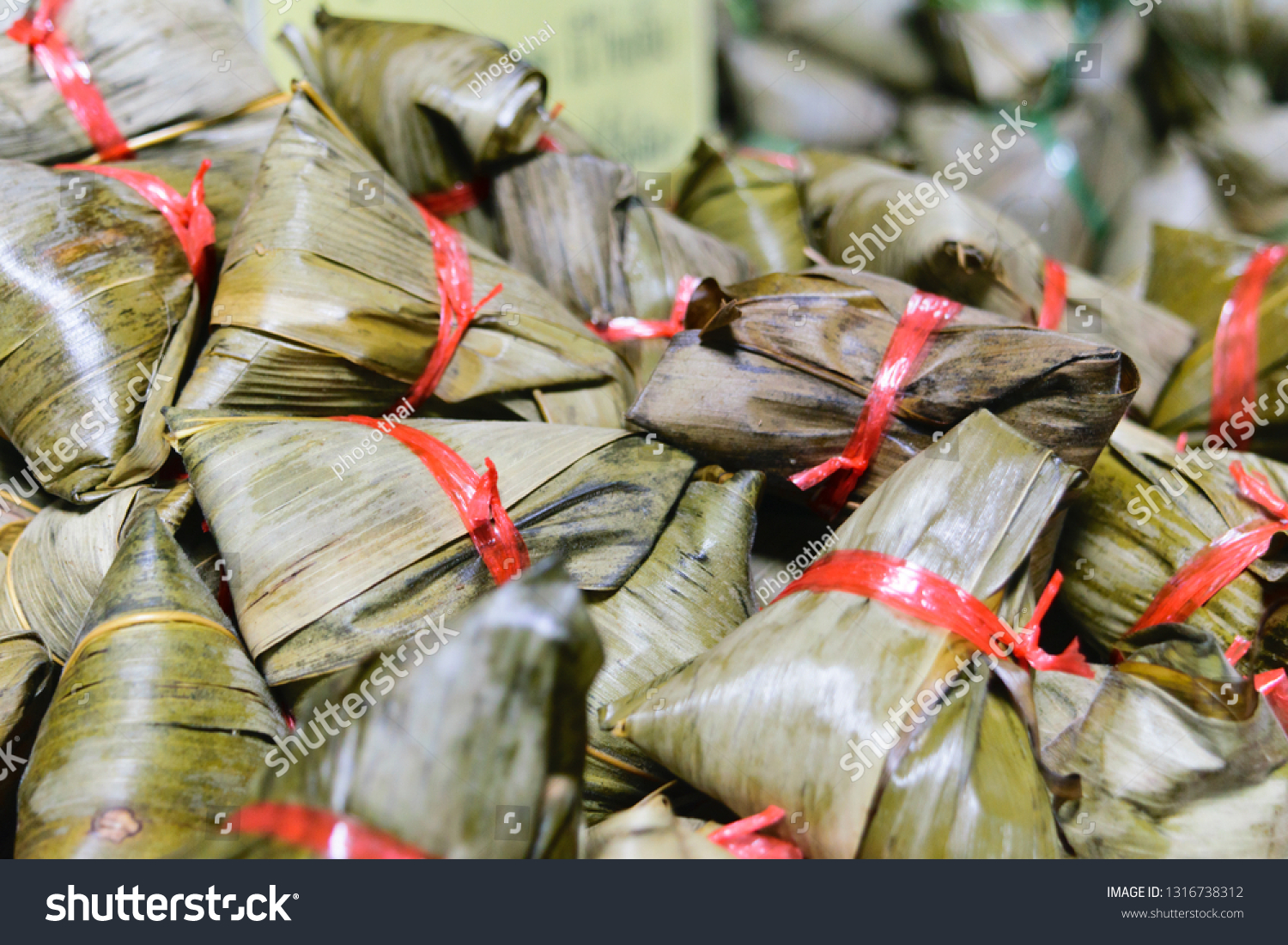 Kao Tom Mud Thai Sweets Bunch Stock Photo 1316738312 | Shutterstock