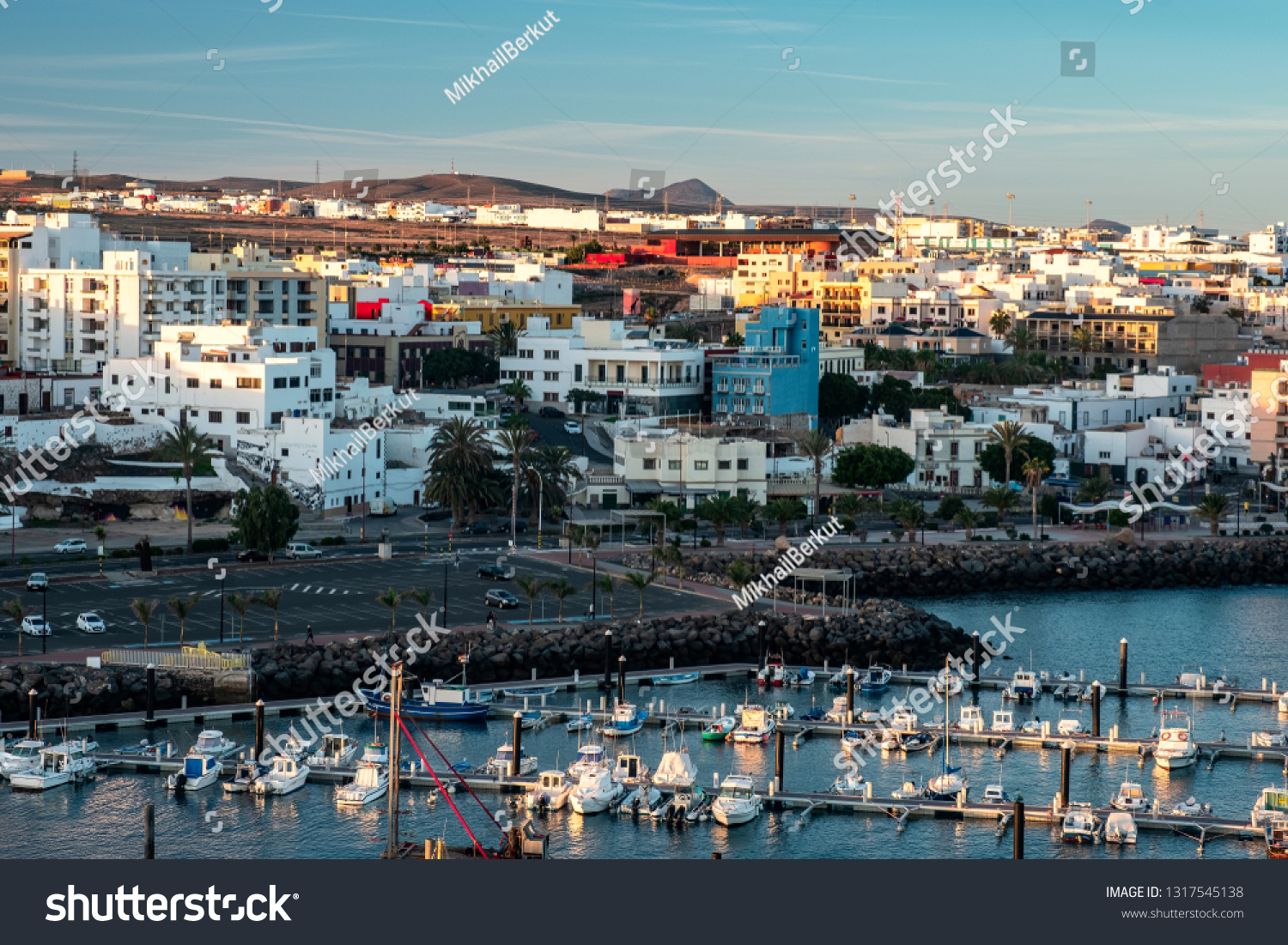 Sinceramente Oswald espalda Top View Port Puerto Del Rosario Stock Photo 1317545138 | Shutterstock
