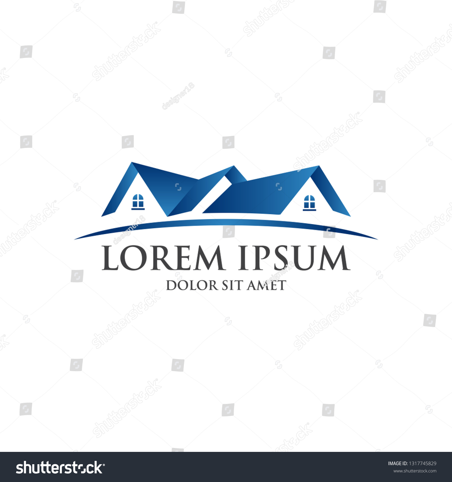 Elegant Home Logo Vector Stock Vector (Royalty Free) 1317745829 ...